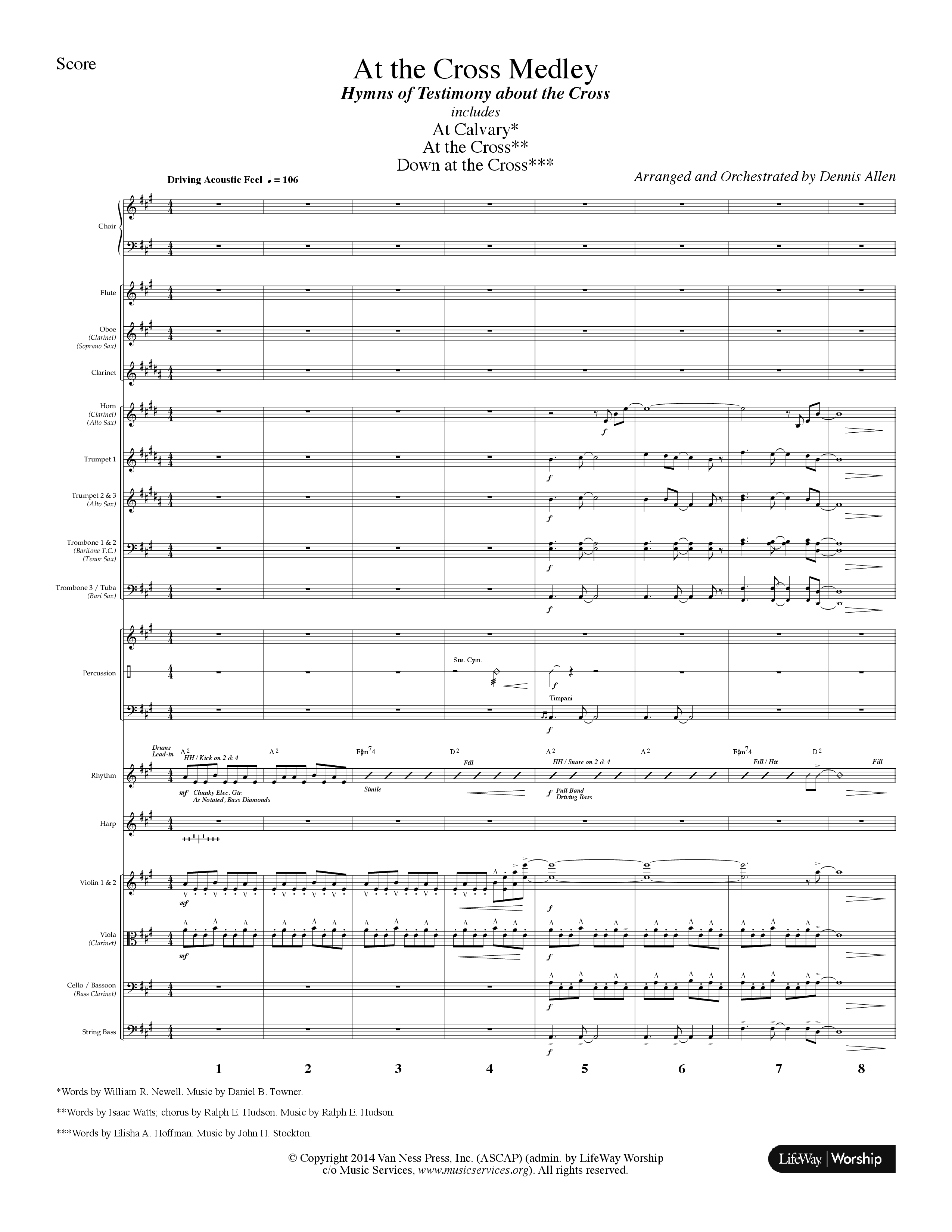 Let's Sing Hymns & Songs (8 Song Choral Collection) Song 2 (Orchestration) (Lifeway Choral / Arr. Dennis Allen)