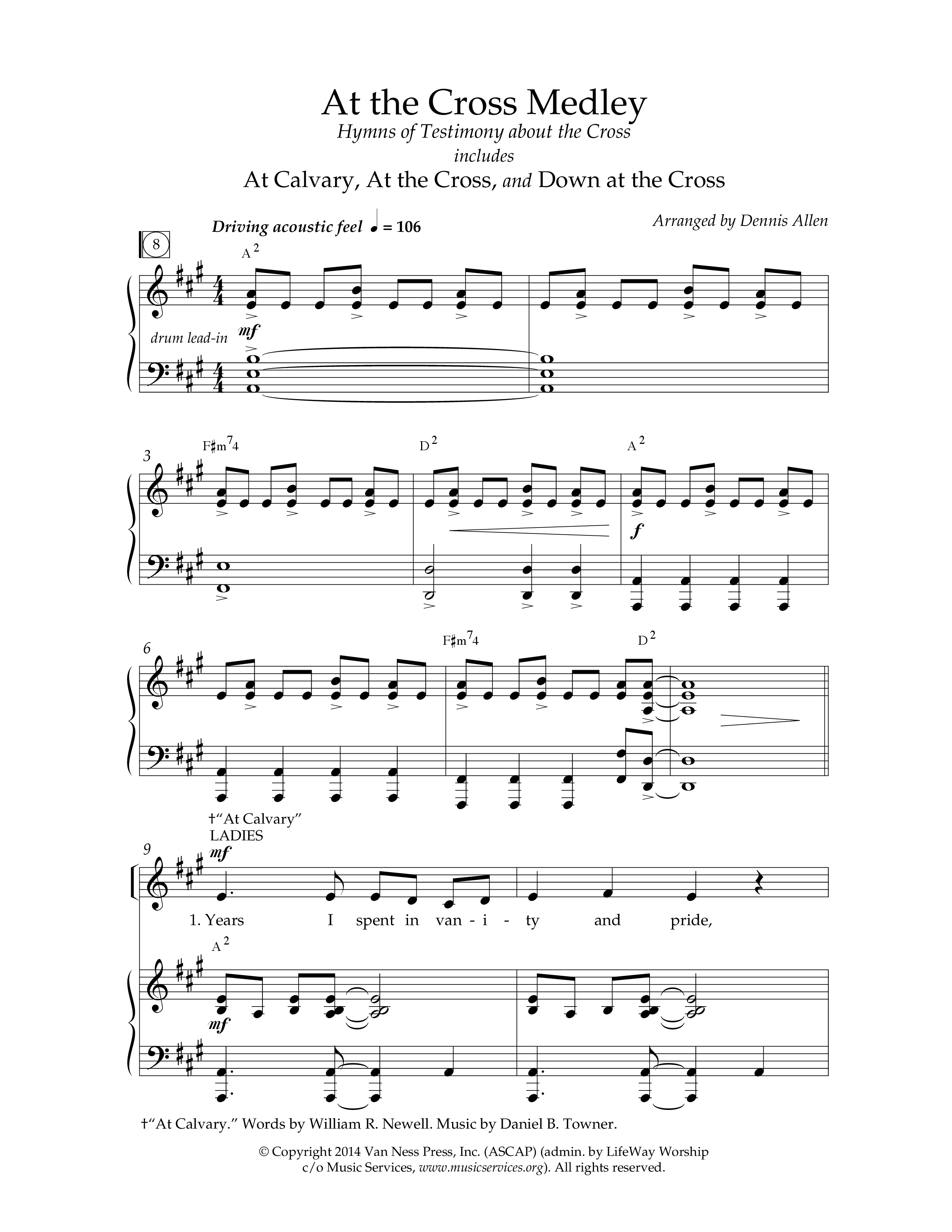 Let's Sing Hymns & Songs (8 Song Choral Collection) Song 2 (Piano SATB) (Lifeway Choral / Arr. Dennis Allen)