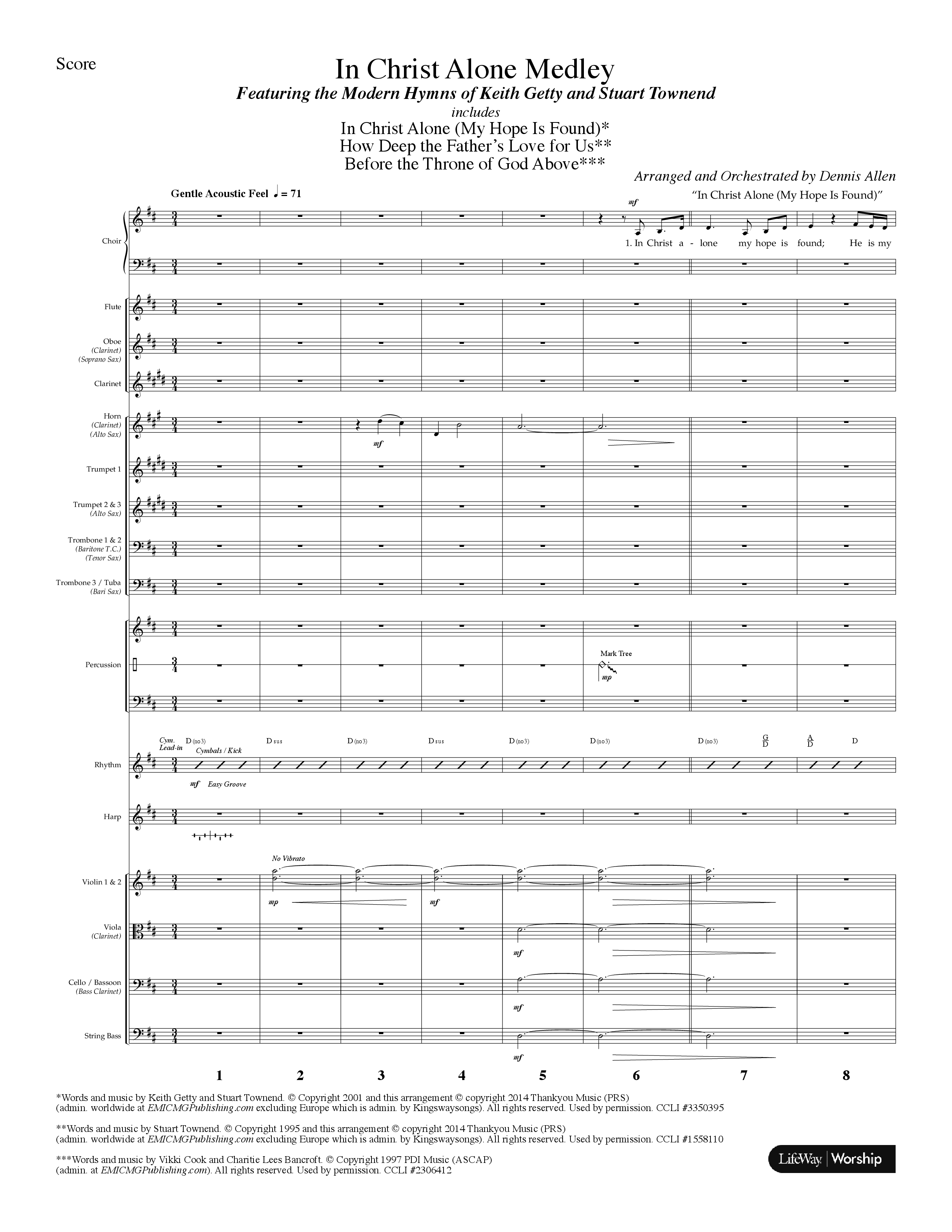 Let's Sing Hymns & Songs (8 Song Choral Collection) Song 4 (Orchestration) (Lifeway Choral / Arr. Dennis Allen)