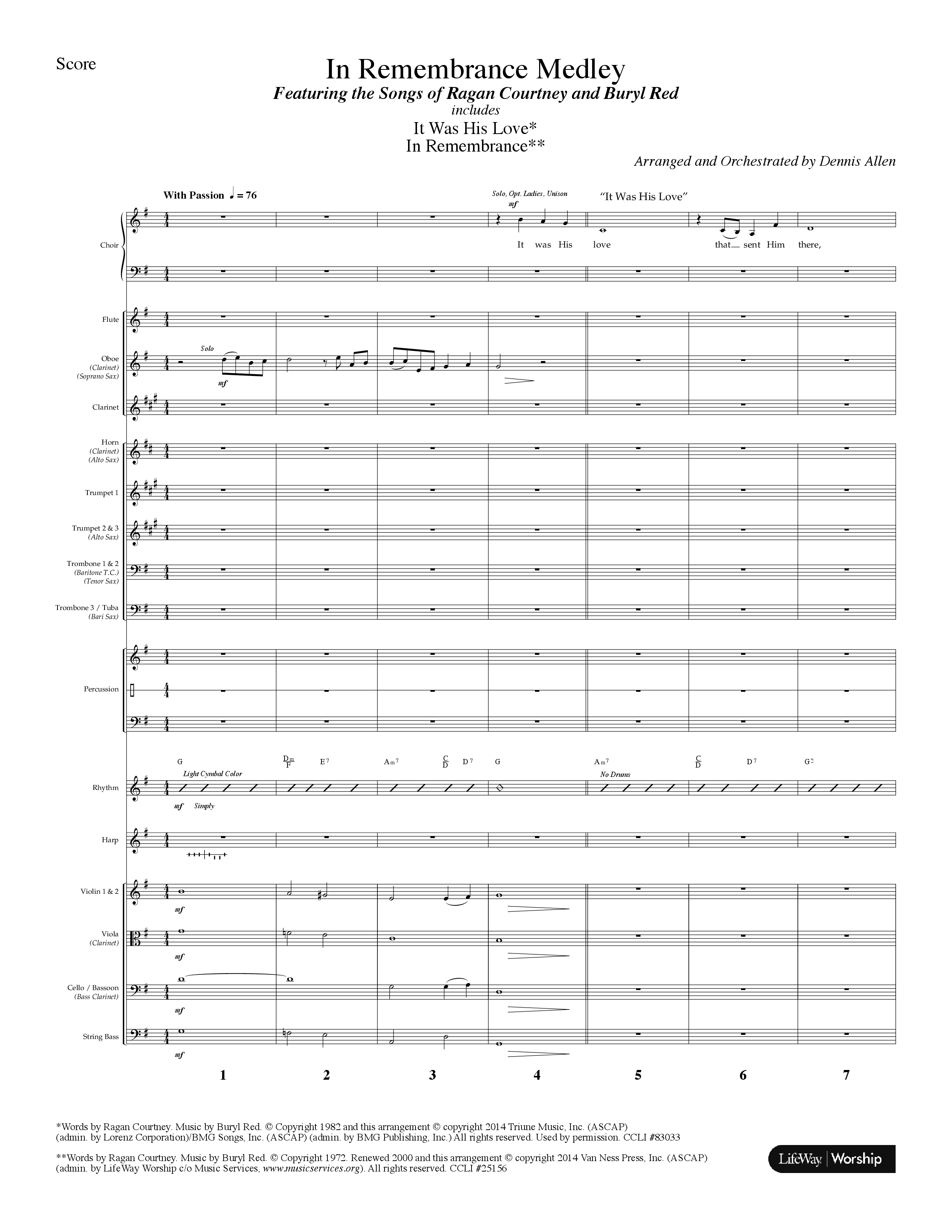 Let's Sing Hymns & Songs (8 Song Choral Collection) Song 7 (Orchestration) (Lifeway Choral / Arr. Dennis Allen)