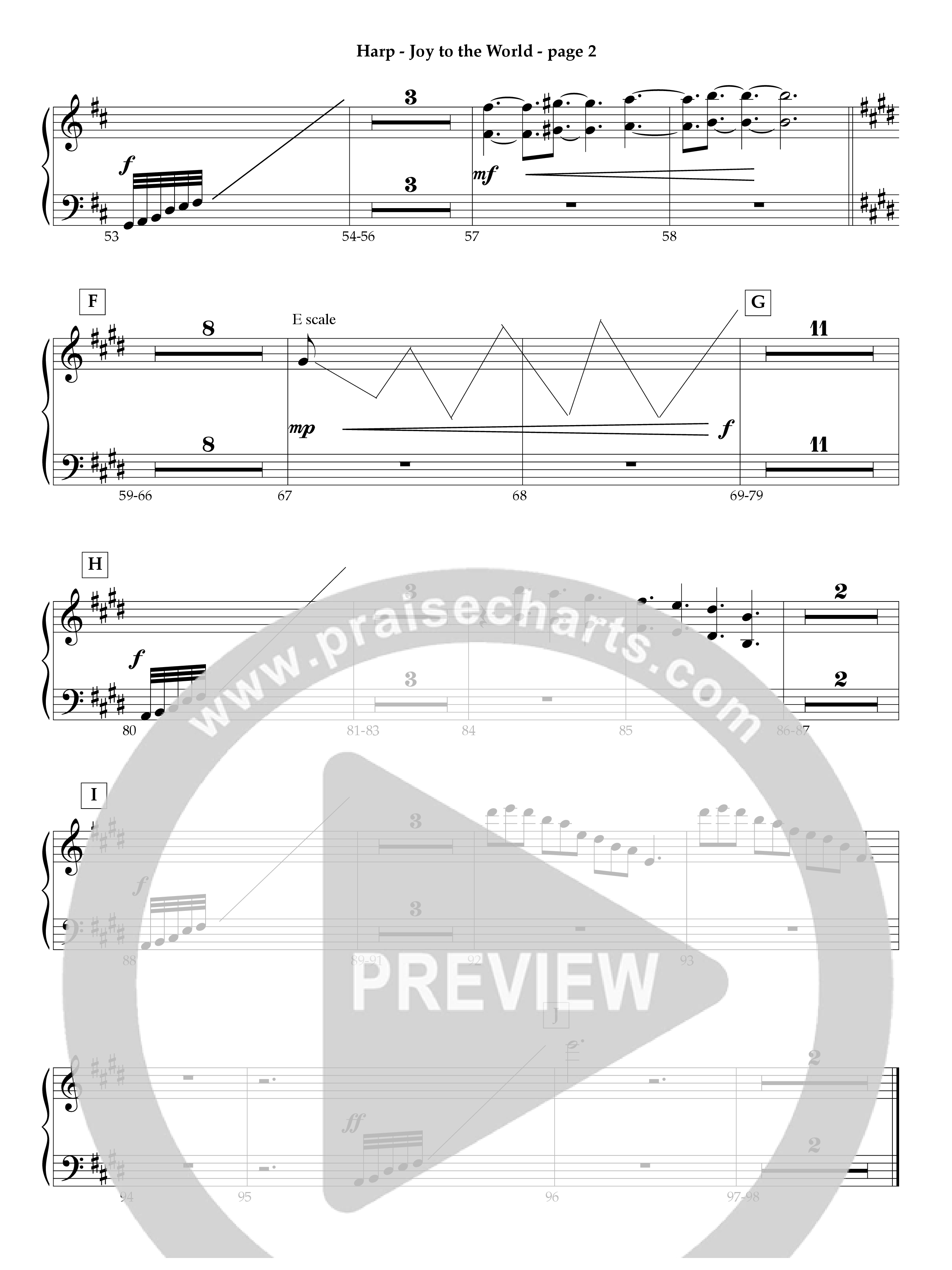 Joy To The World Harp (Act Of Congress / Orch. Don Hart)