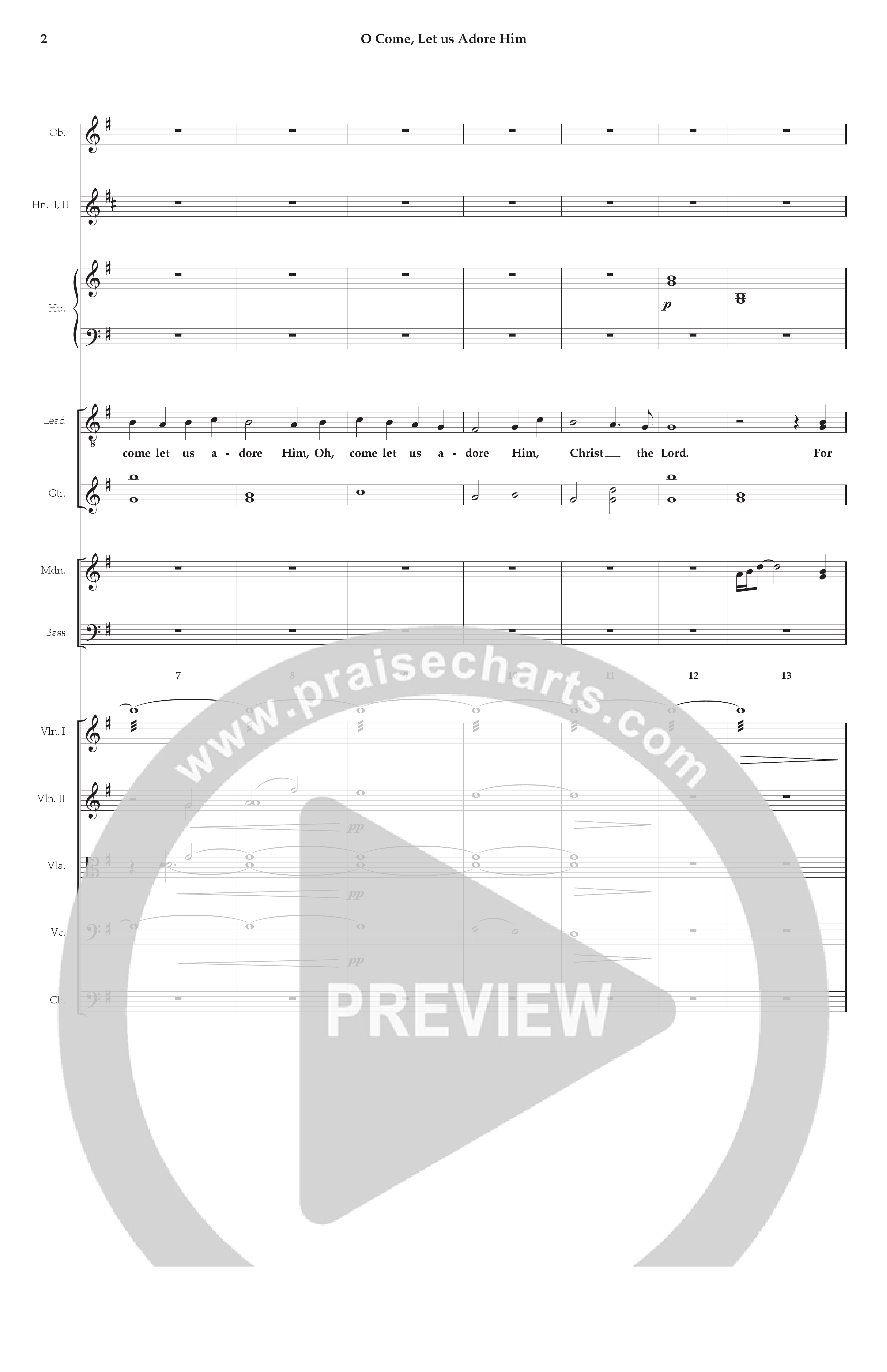 O Come Let Us Adore Him Orchestration (Act Of Congress / Orch. Don Hart)