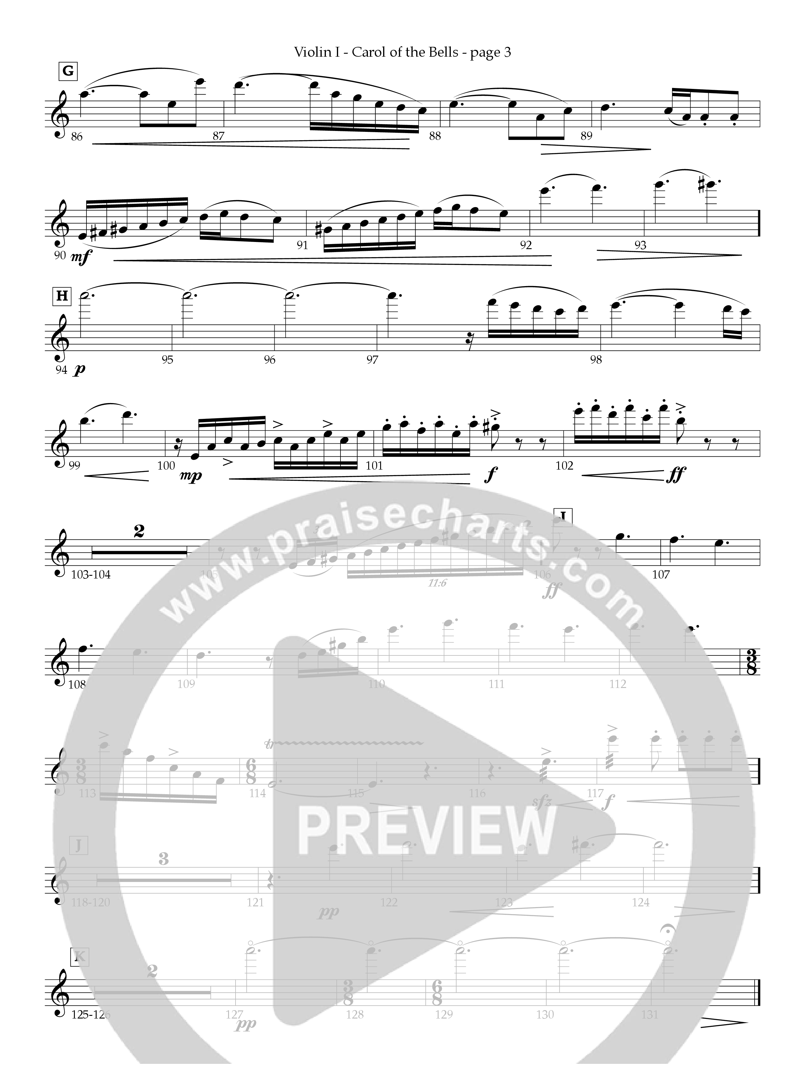 Carol Of The Bells String Pack (Act Of Congress / Orch. Don Hart)