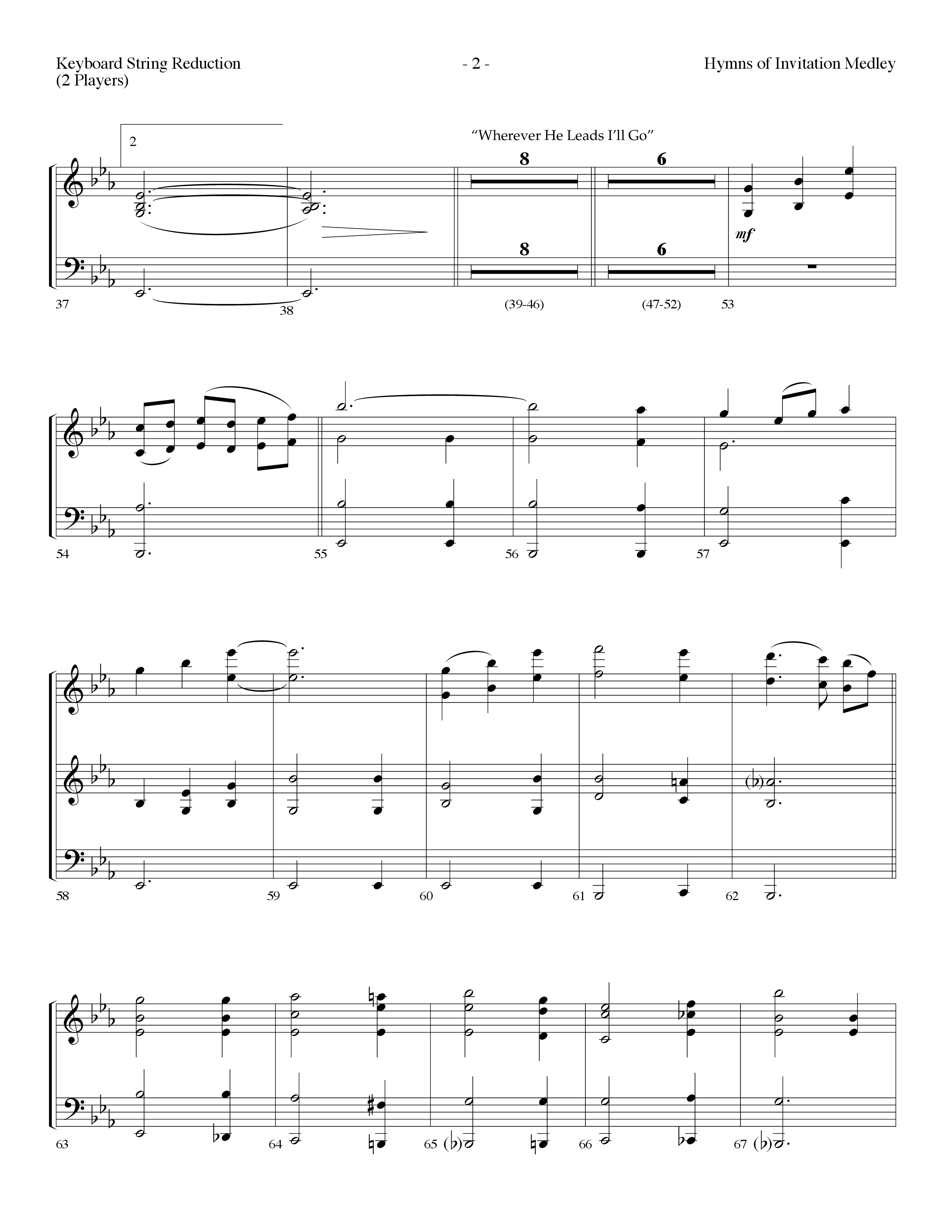 Hymns Of Invitation Medley (Speak To My Heart, Wherever He Leads I'll Go, Breathe On Me) (Choral Anthem SATB) String Reduction (Lifeway Choral / Arr. Dennis Allen)