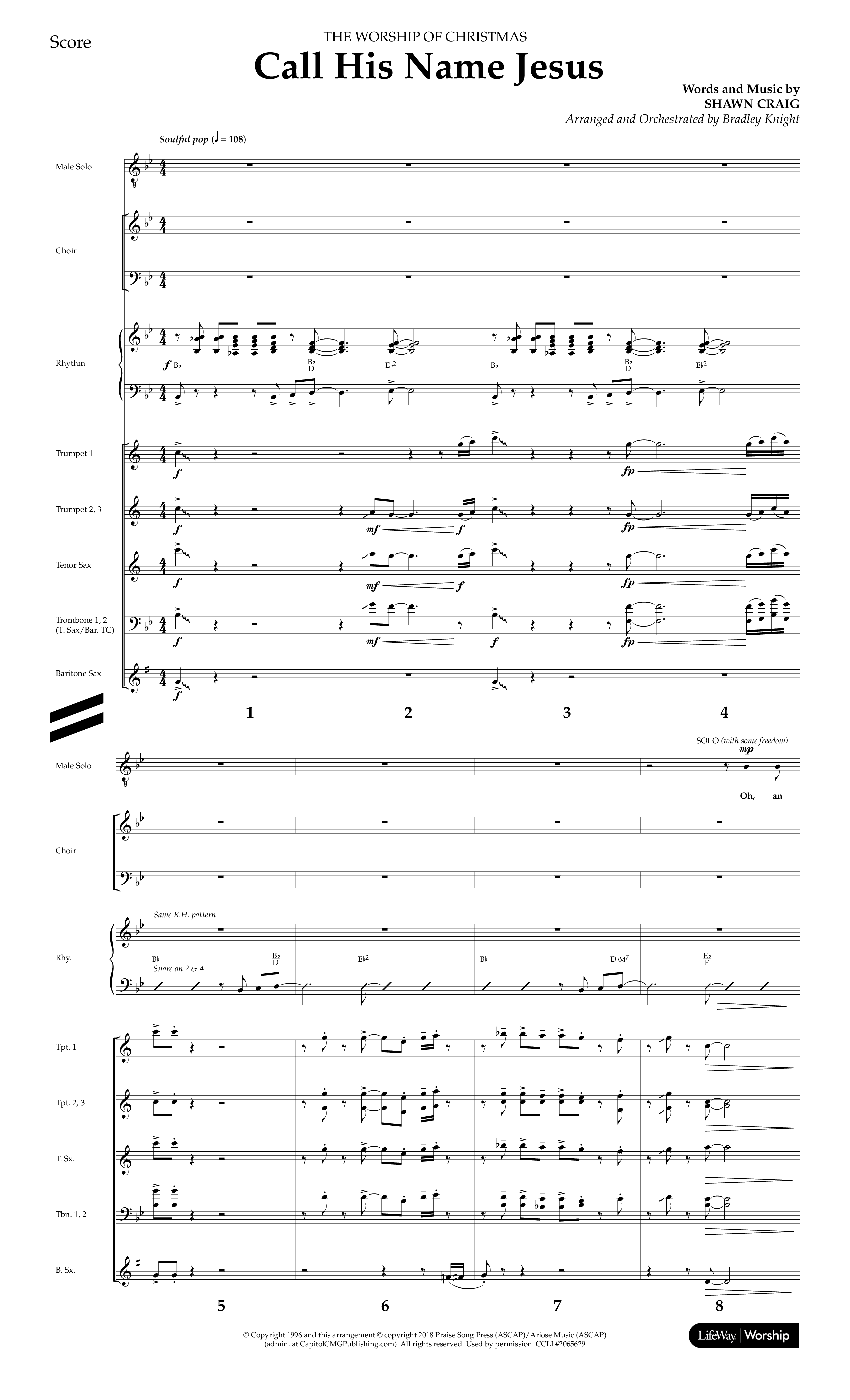 The Worship Of Christmas (12 Song Choral Collection) Song 3 (Orchestration) (Lifeway Choral / Arr. Bradley Knight)