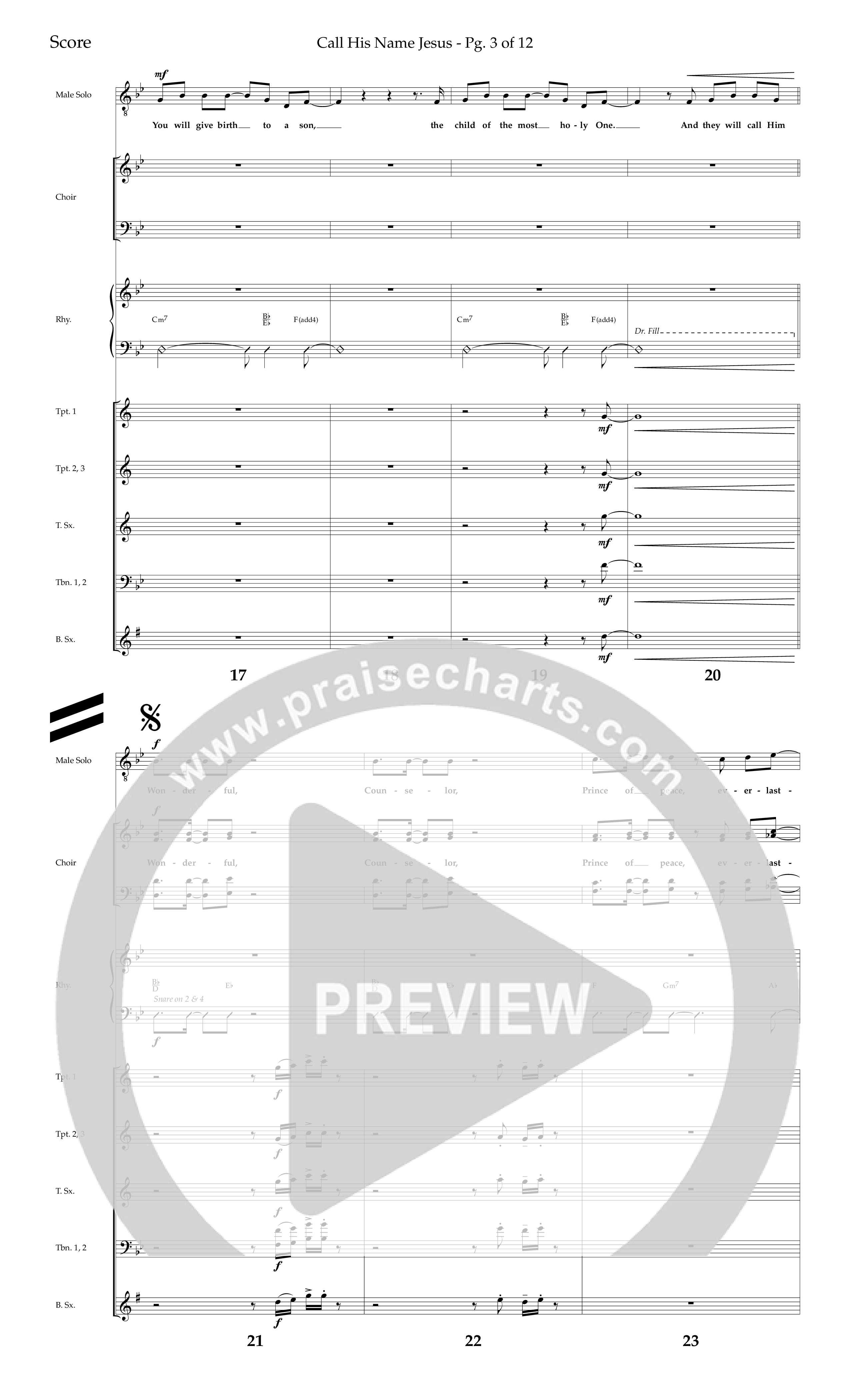 The Worship Of Christmas (12 Song Choral Collection) Song 3 (Orchestration) (Lifeway Choral / Arr. Bradley Knight)