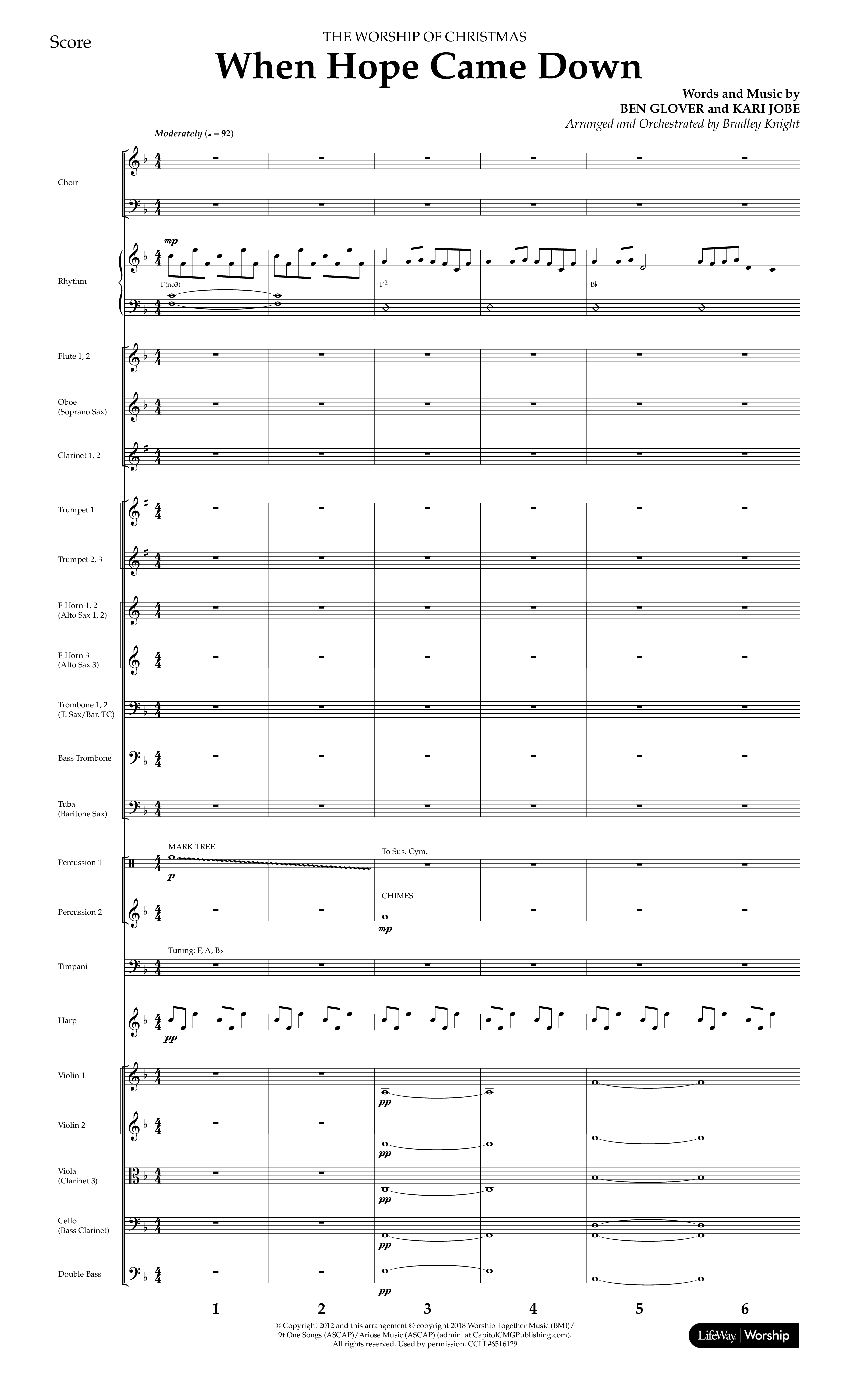 The Worship Of Christmas (12 Song Choral Collection) Song 4 (Orchestration) (Lifeway Choral / Arr. Bradley Knight)