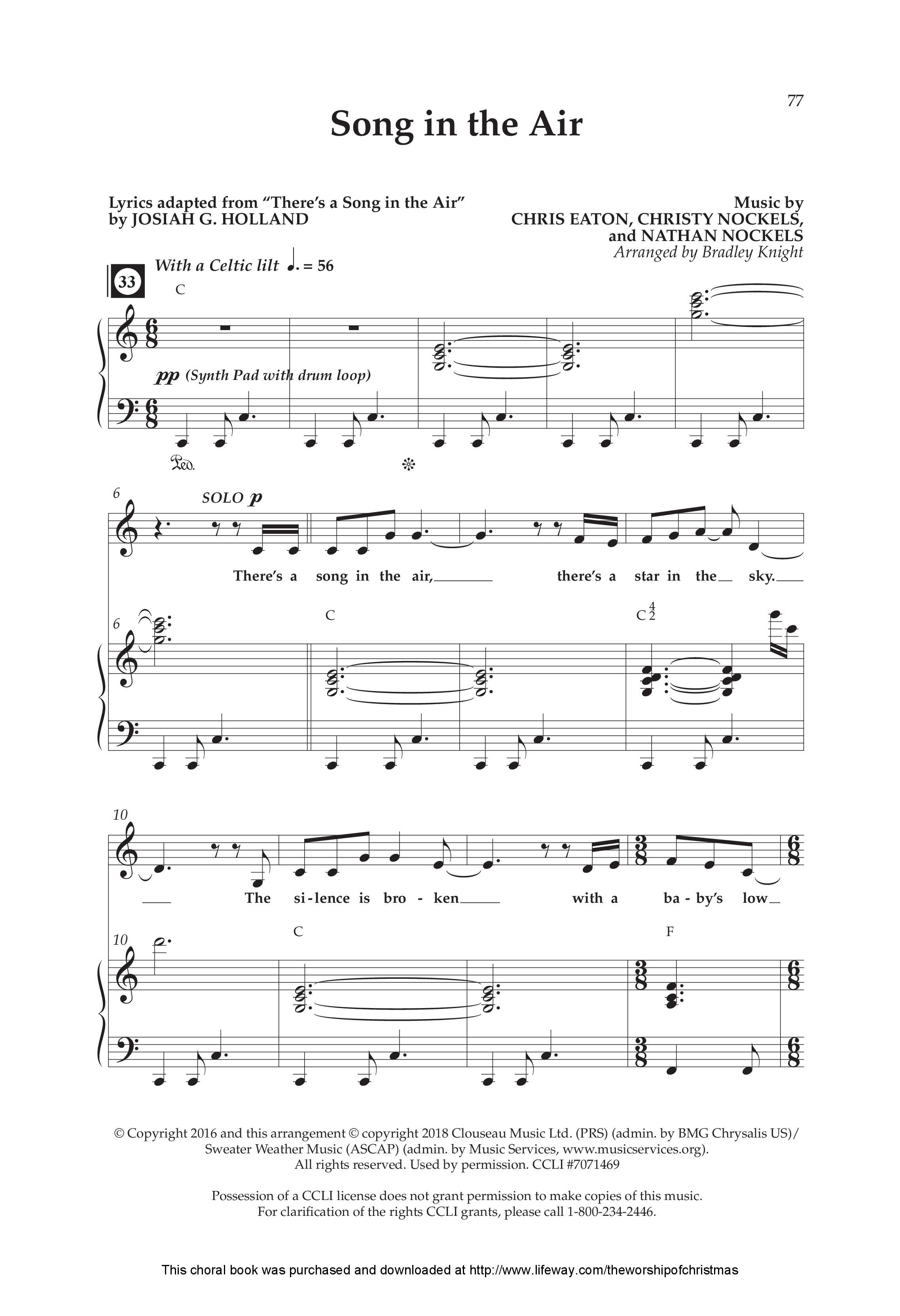 The Worship Of Christmas (12 Song Choral Collection) Song 5 (Piano SATB) (Lifeway Choral / Arr. Bradley Knight)