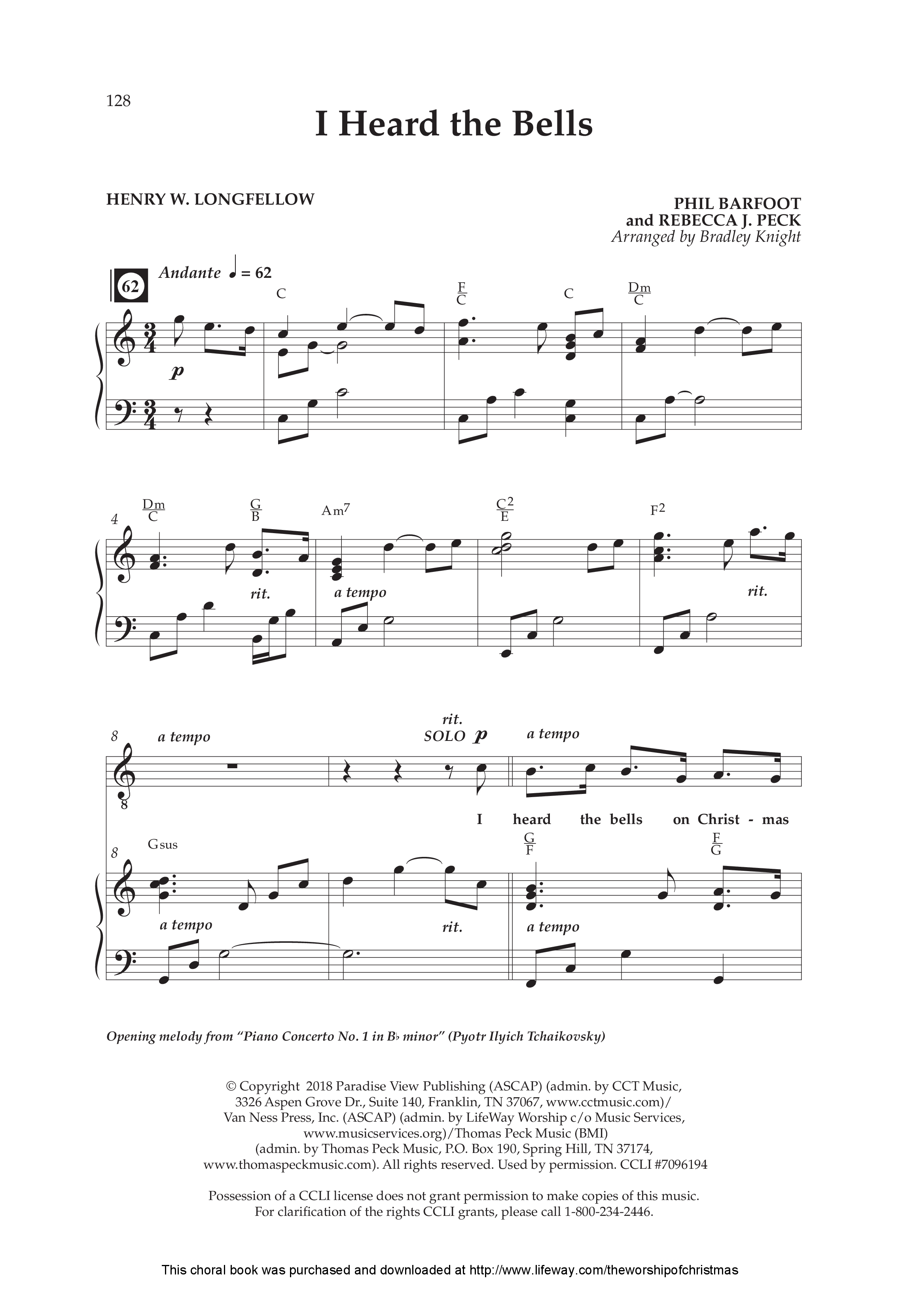 The Worship Of Christmas (12 Song Choral Collection) Song 8 (Piano SATB) (Lifeway Choral / Arr. Bradley Knight)
