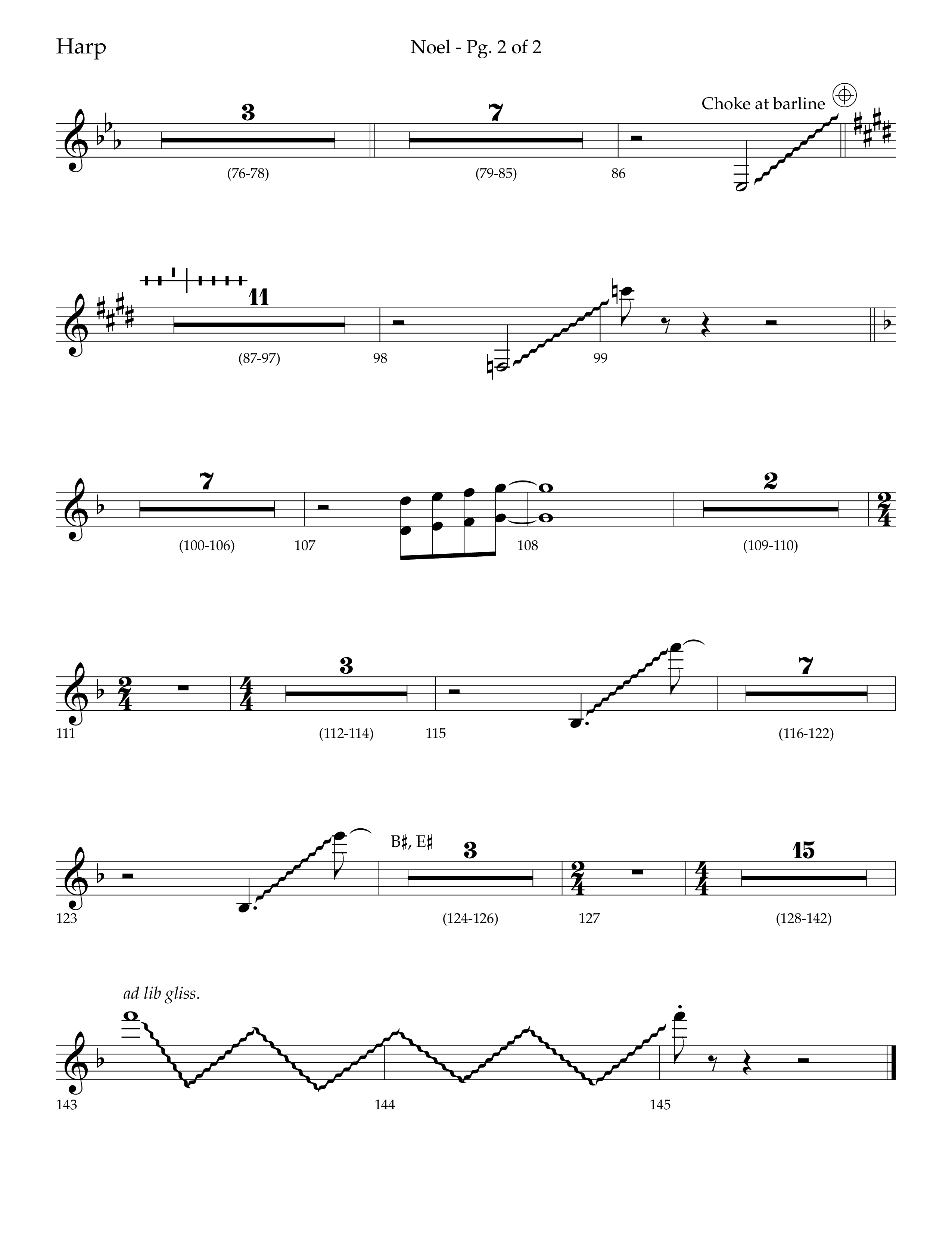 Noel (Choral Anthem SATB) Harp (Lifeway Choral / Arr. Bradley Knight)