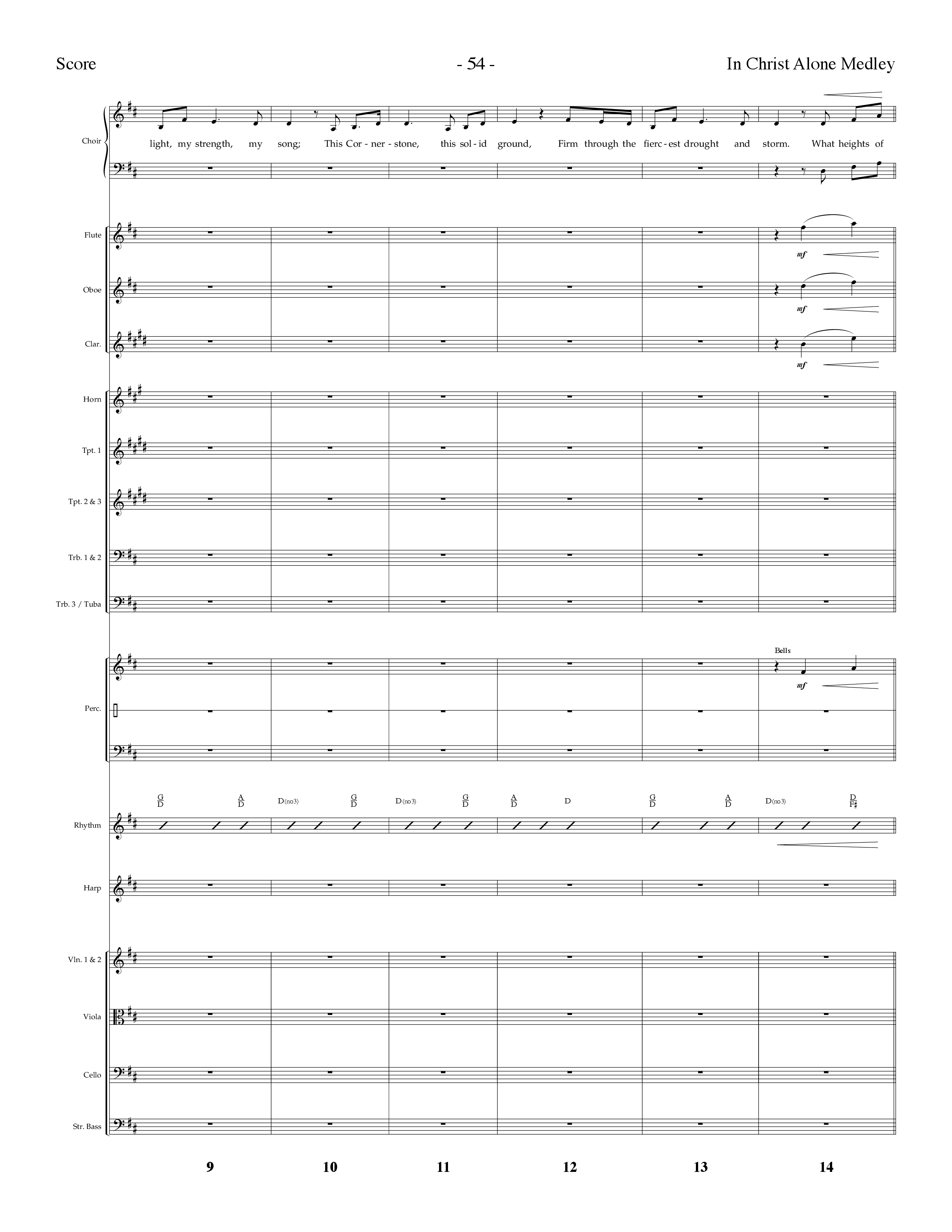 In Christ Alone Medley (Choral Anthem SATB) Orchestration (Lifeway Choral / Arr. Dennis Allen)