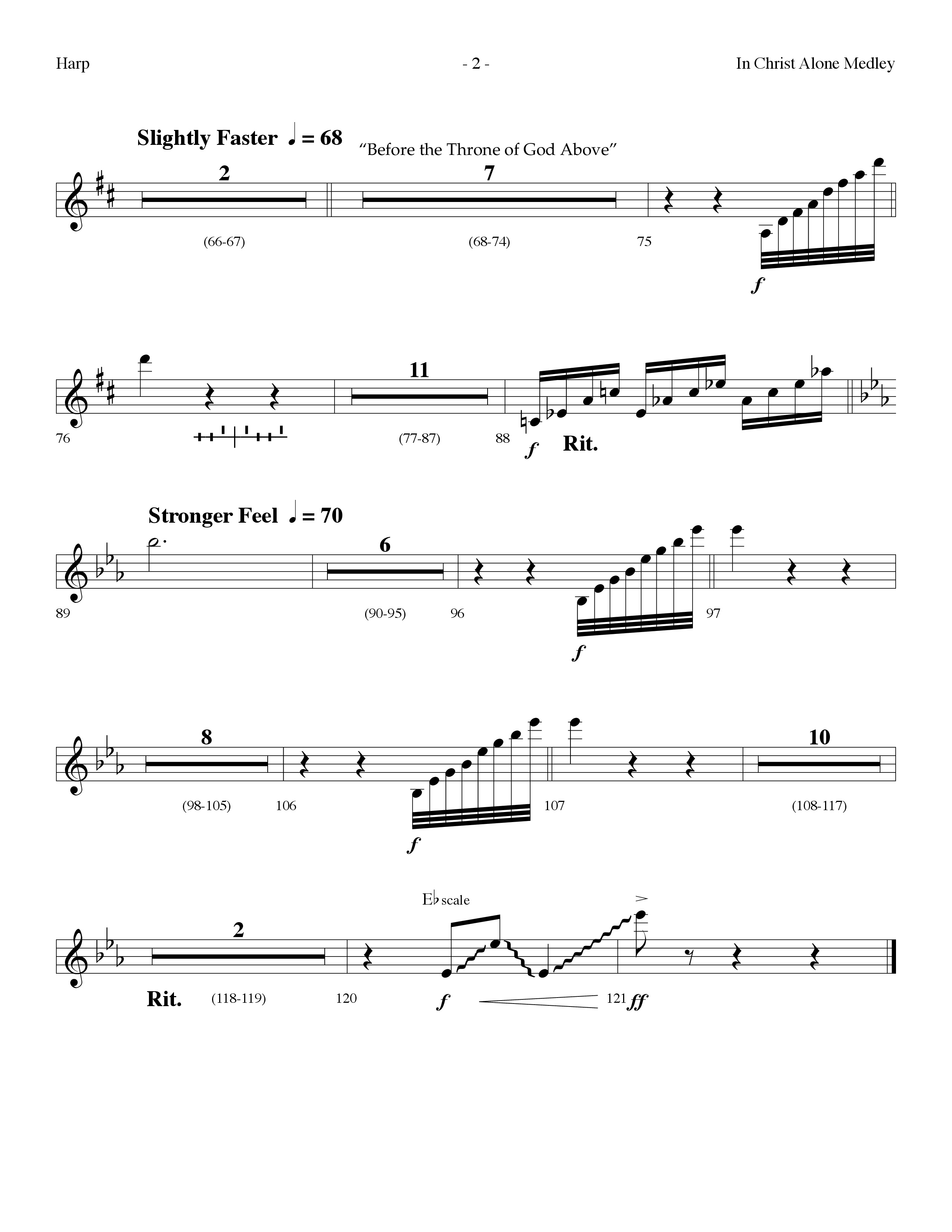 In Christ Alone Medley (Choral Anthem SATB) Harp (Lifeway Choral / Arr. Dennis Allen)