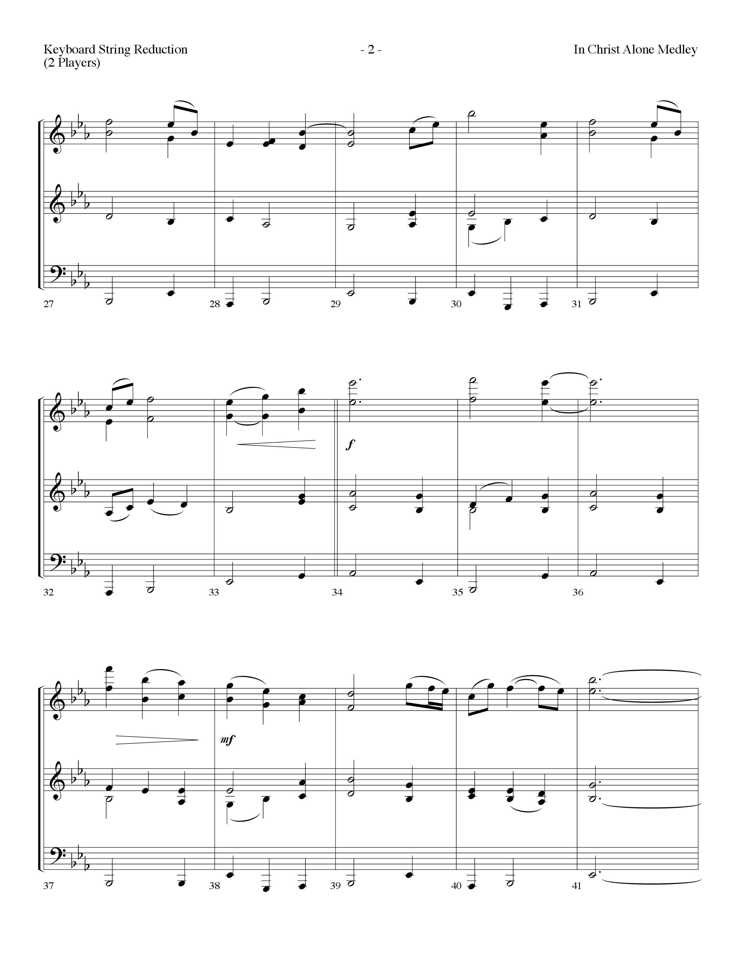 In Christ Alone Medley (Choral Anthem SATB) String Reduction (Lifeway Choral / Arr. Dennis Allen)