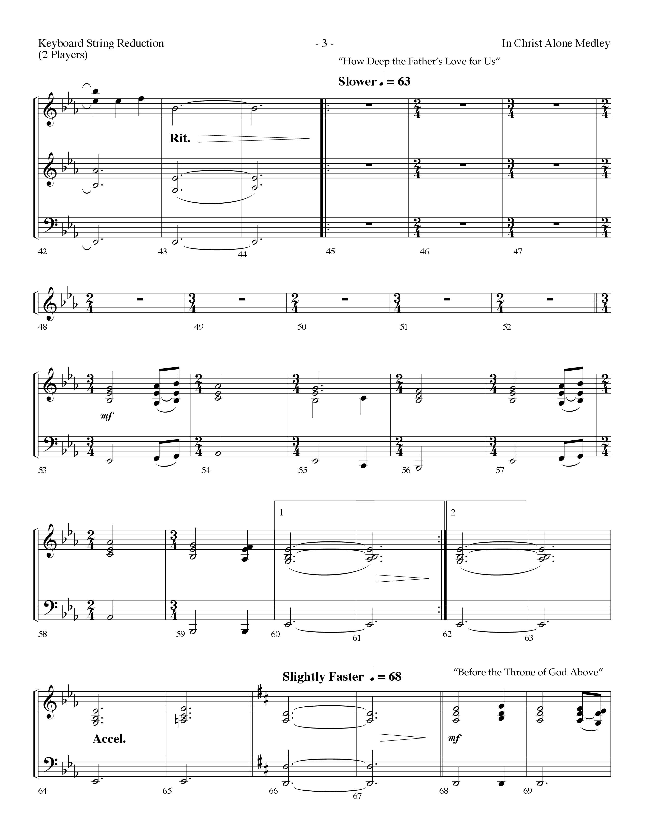 In Christ Alone Medley (Choral Anthem SATB) String Reduction (Lifeway Choral / Arr. Dennis Allen)