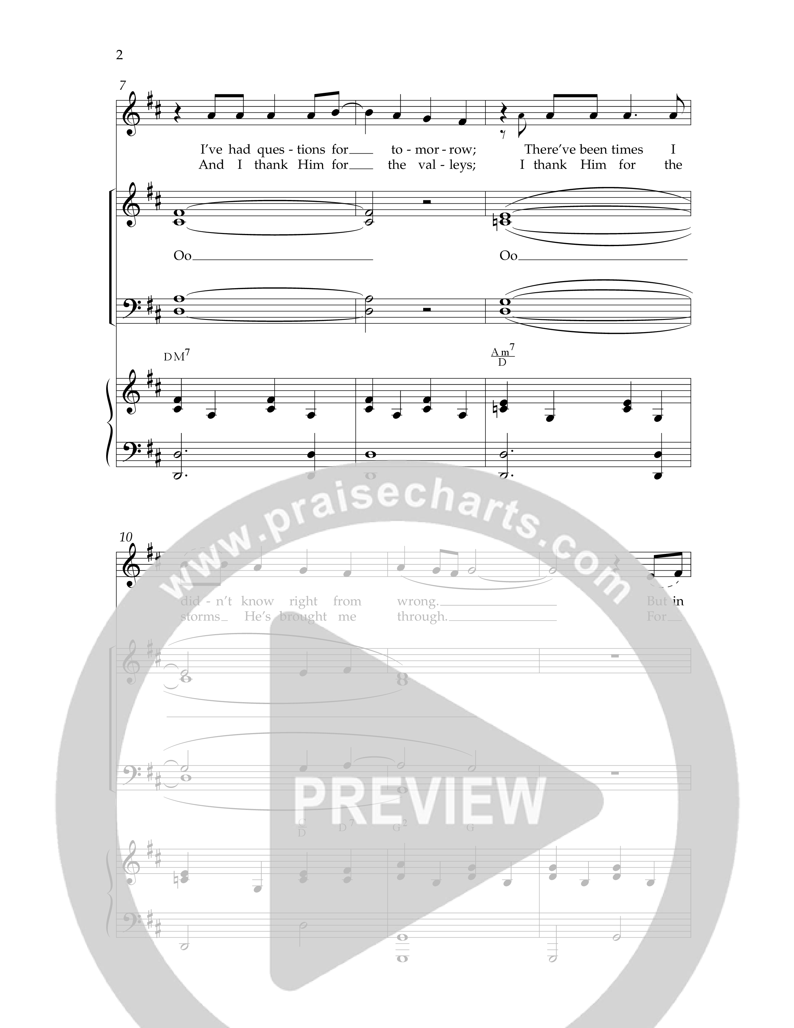 My Tribute Medley (with Through It All, Bless His Holy Name, My Tribute) (Choral Anthem SATB) Anthem (SATB/Piano) (Lifeway Choral / Arr. Dennis Allen)