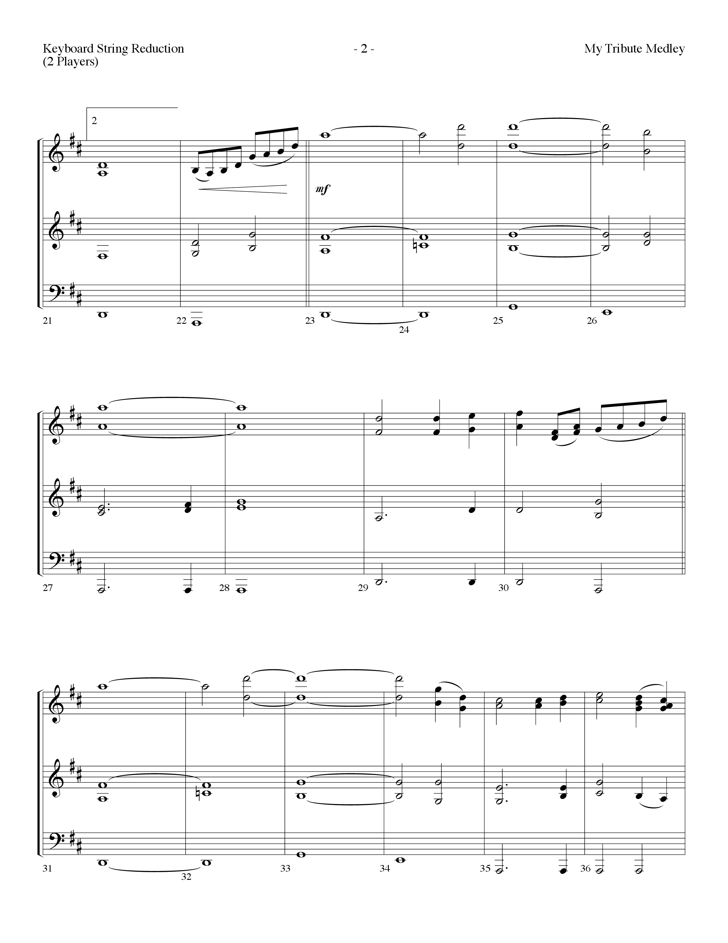 My Tribute Medley (with Through It All, Bless His Holy Name, My Tribute) (Choral Anthem SATB) String Reduction (Lifeway Choral / Arr. Dennis Allen)
