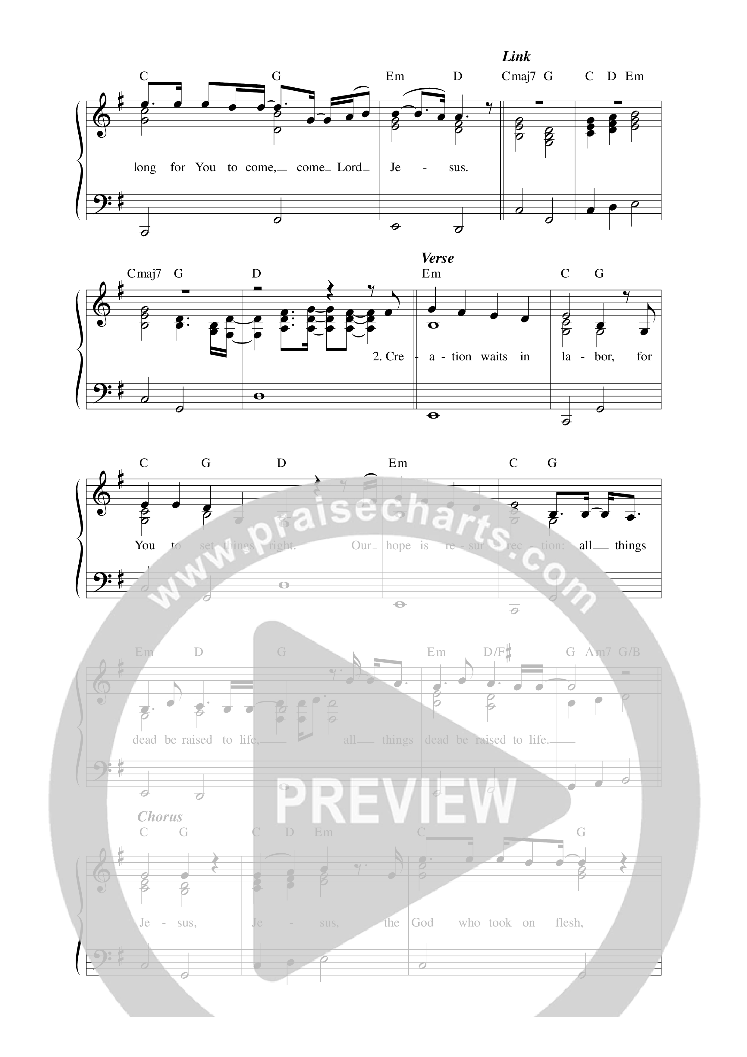 Royal Son Lead Sheet Melody (Vineyard Worship)