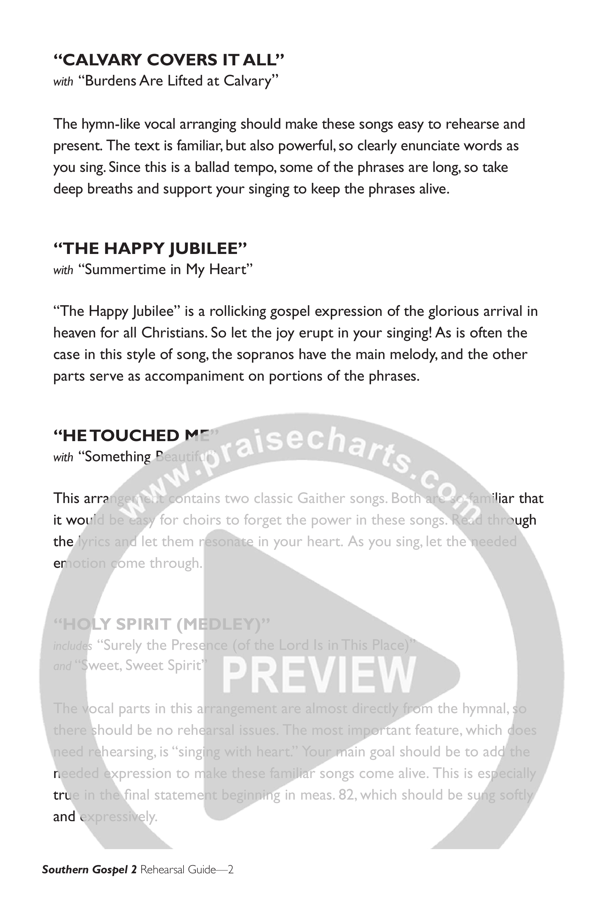 Let's Sing Southern Gospel Vol 2 (10 Song Choral Collection) Orchestrations (Lifeway Choral / Arr. Dennis Allen)