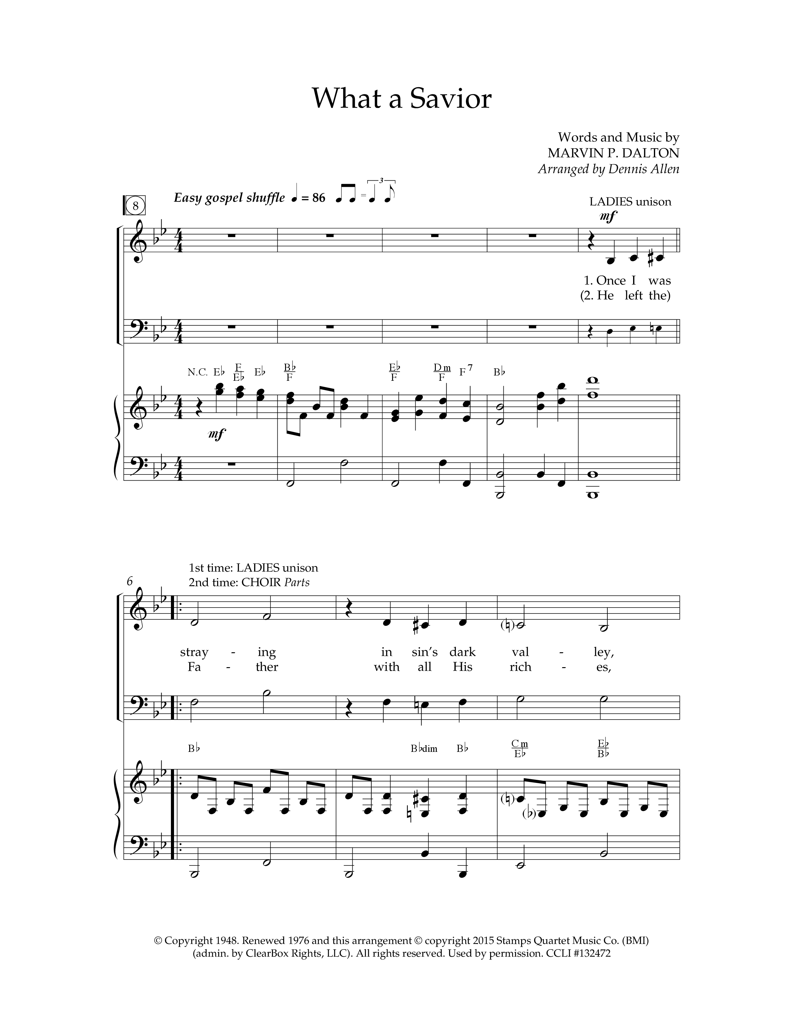 Let's Sing Southern Gospel Vol 2 (10 Song Choral Collection) Song 2 (Piano SATB) (Lifeway Choral / Arr. Dennis Allen)
