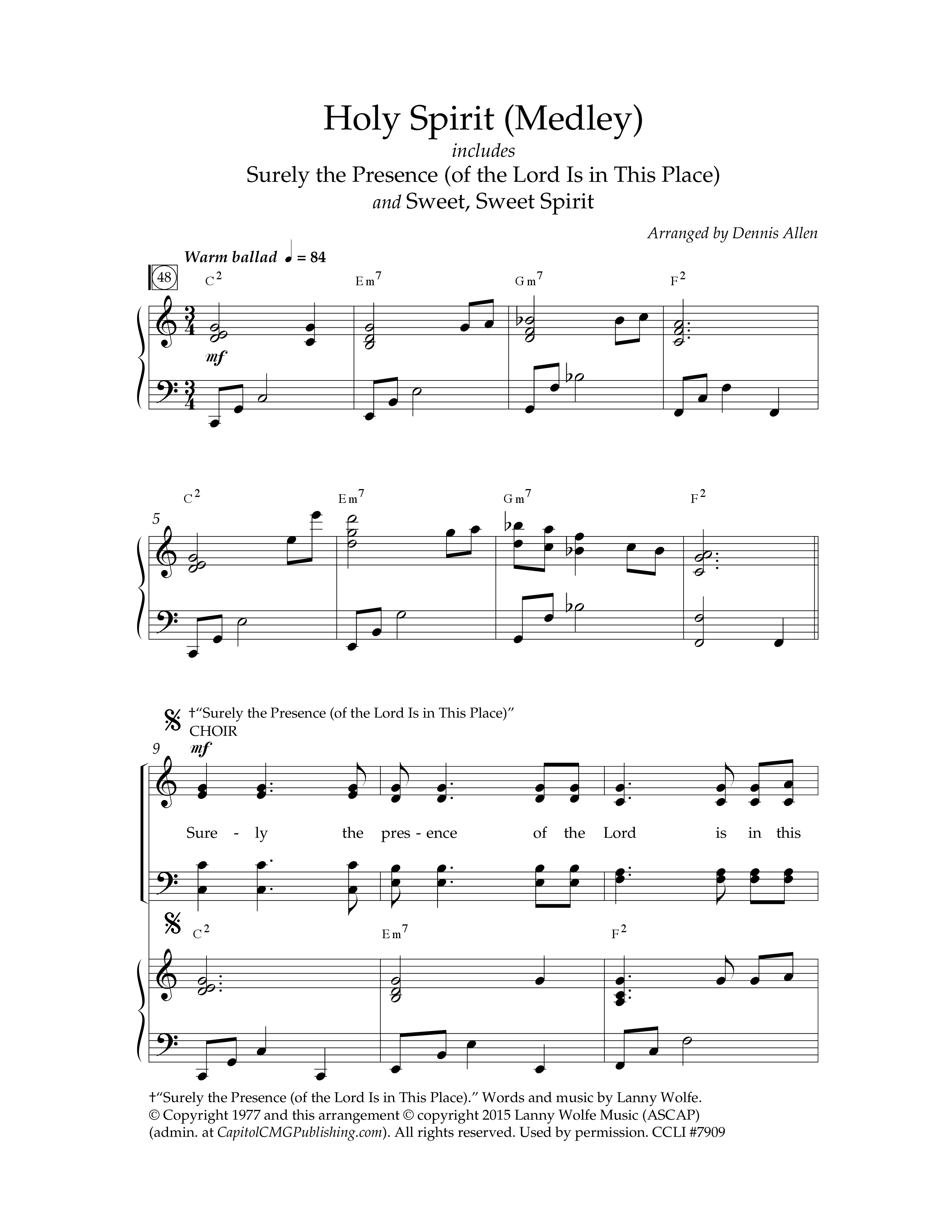 Let's Sing Southern Gospel Vol 2 (10 Song Choral Collection) Song 8 (Piano SATB) (Lifeway Choral / Arr. Dennis Allen)