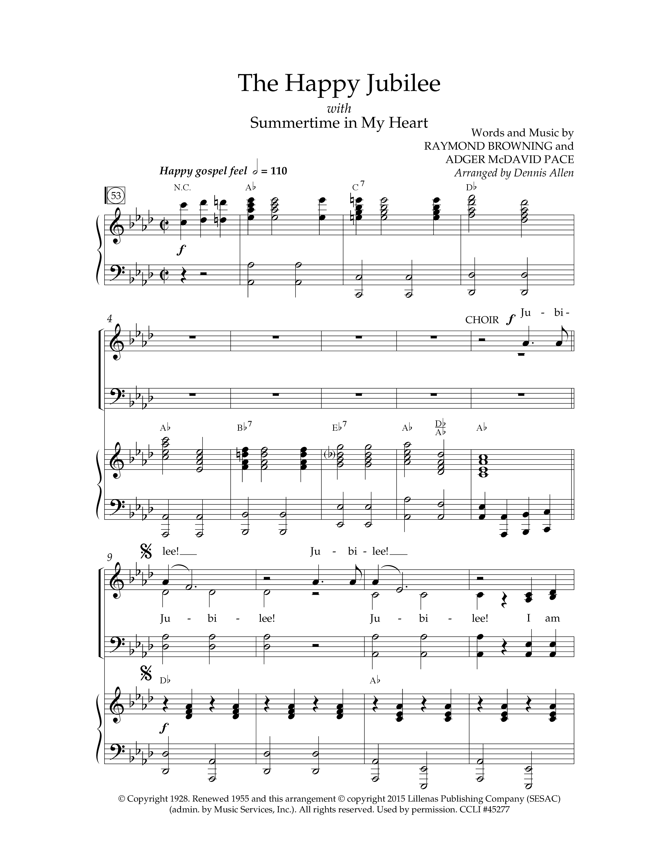 Let's Sing Southern Gospel Vol 2 (10 Song Choral Collection) Song 9 (Piano SATB) (Lifeway Choral / Arr. Dennis Allen)
