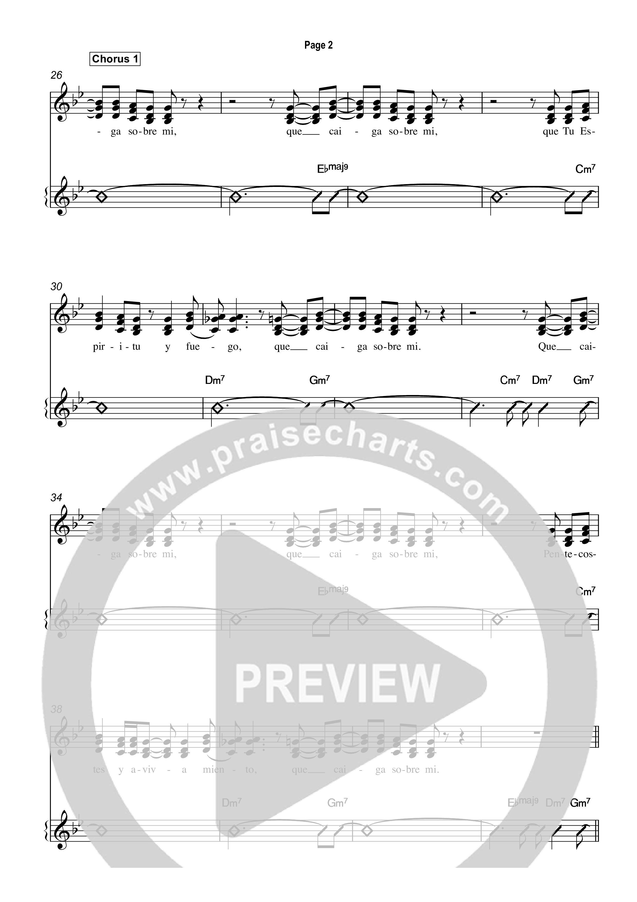 Espíritu Santo (Holy Ghost) Lead Sheet (SAT) (Taylor Fish)
