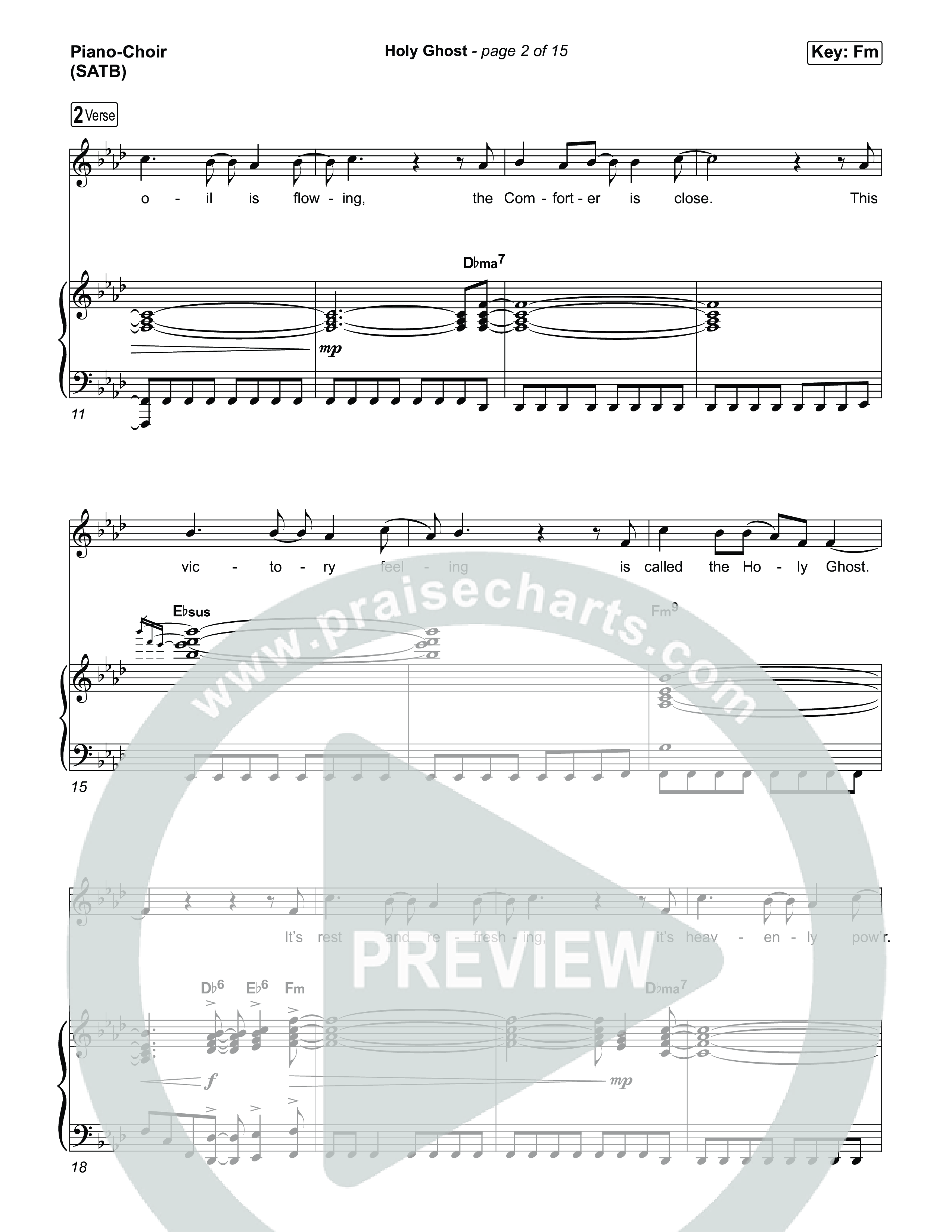 Holy Ghost Piano/Vocal Pack (Taylor Fish)