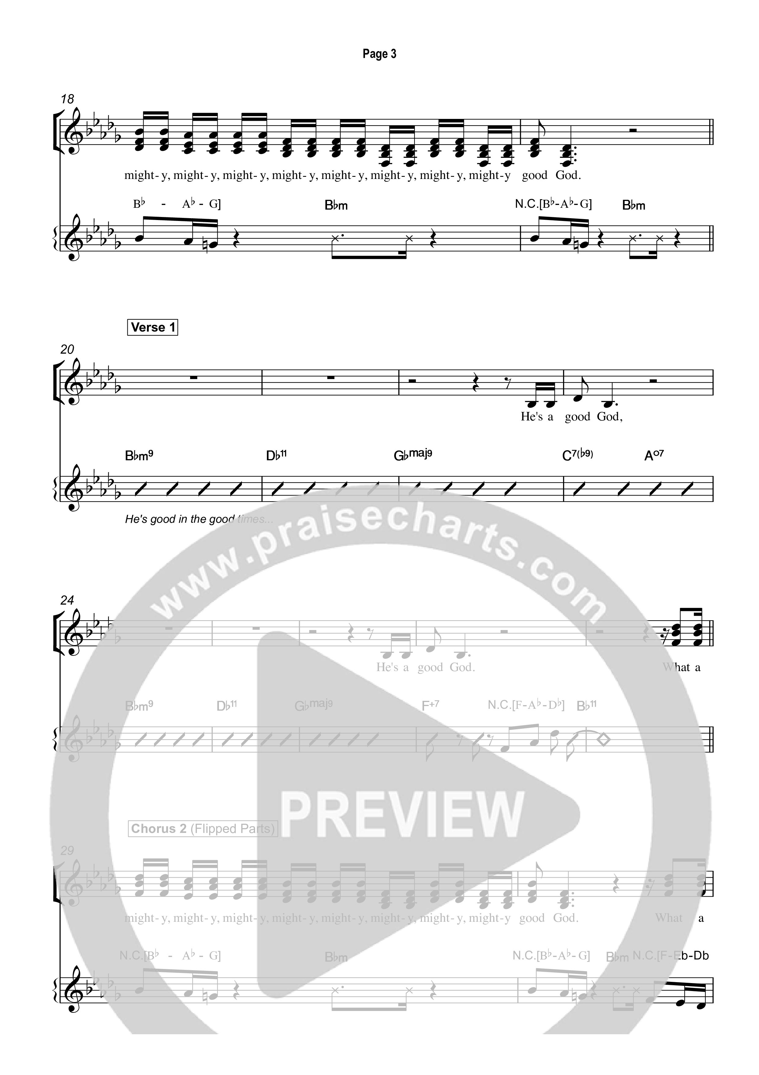 Mighty Mighty Good God Lead Sheet (SAT) (Taylor Fish)