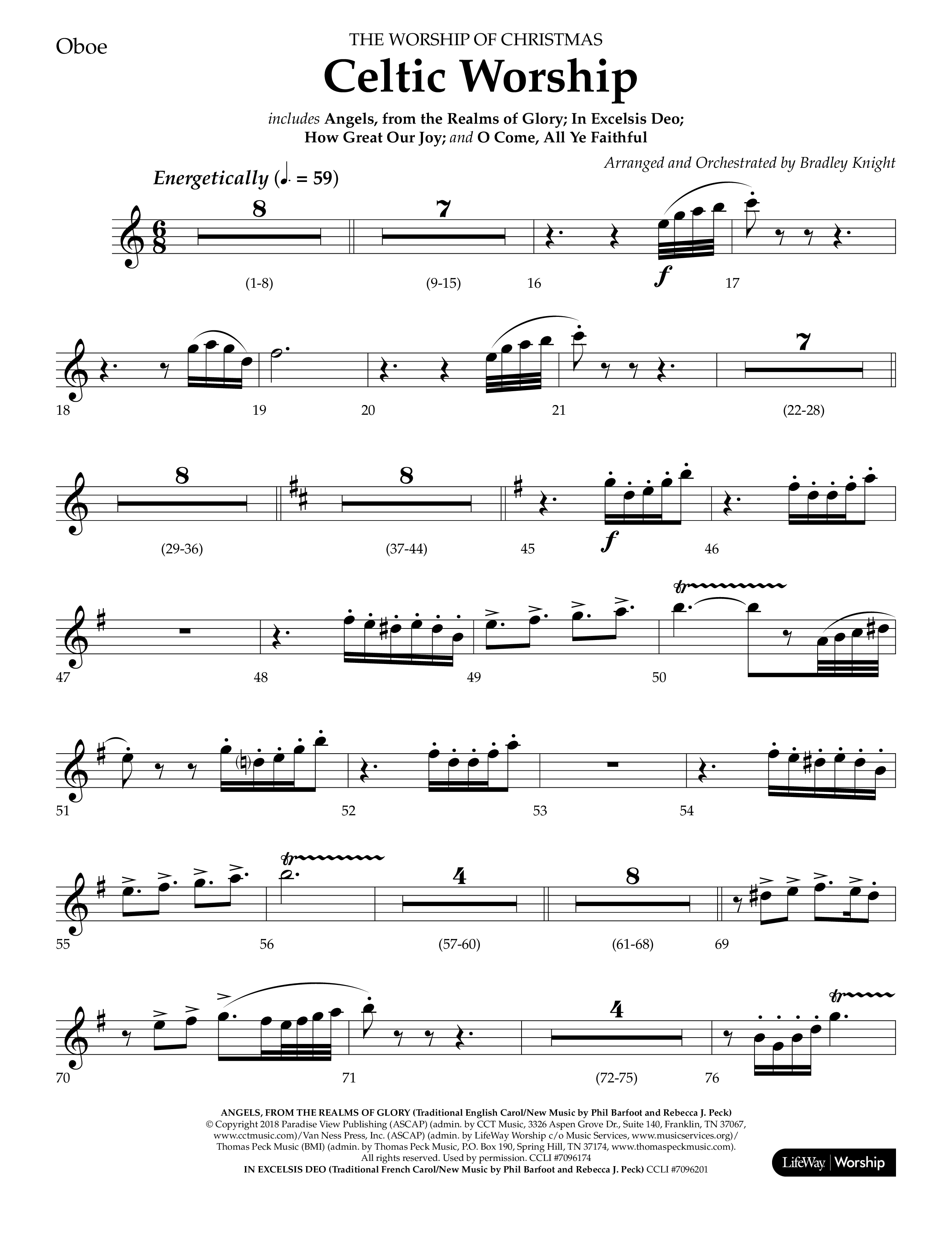 Celtic Worship (Choral Anthem SATB) Oboe (Lifeway Choral / Arr. Bradley Knight)