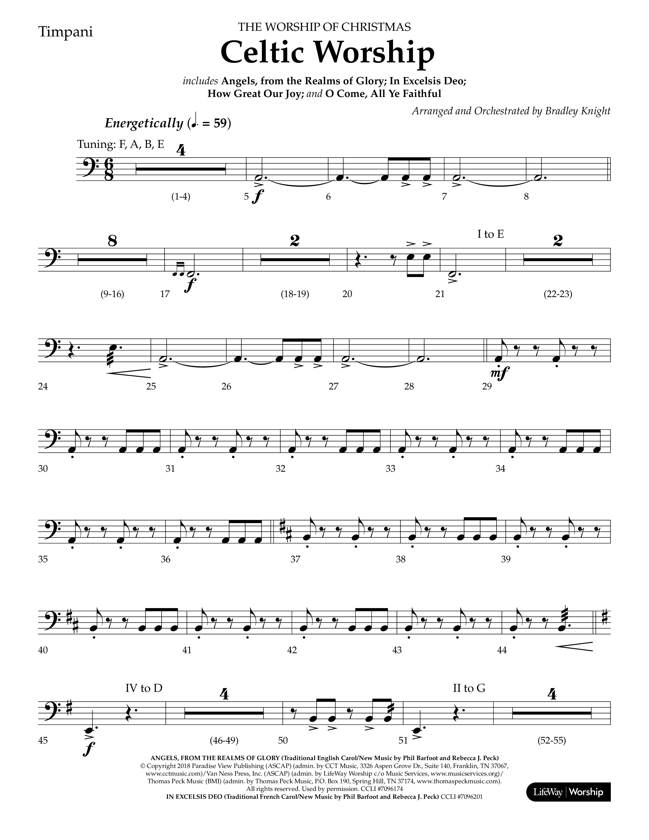 Celtic Worship (Choral Anthem SATB) Timpani (Lifeway Choral / Arr. Bradley Knight)