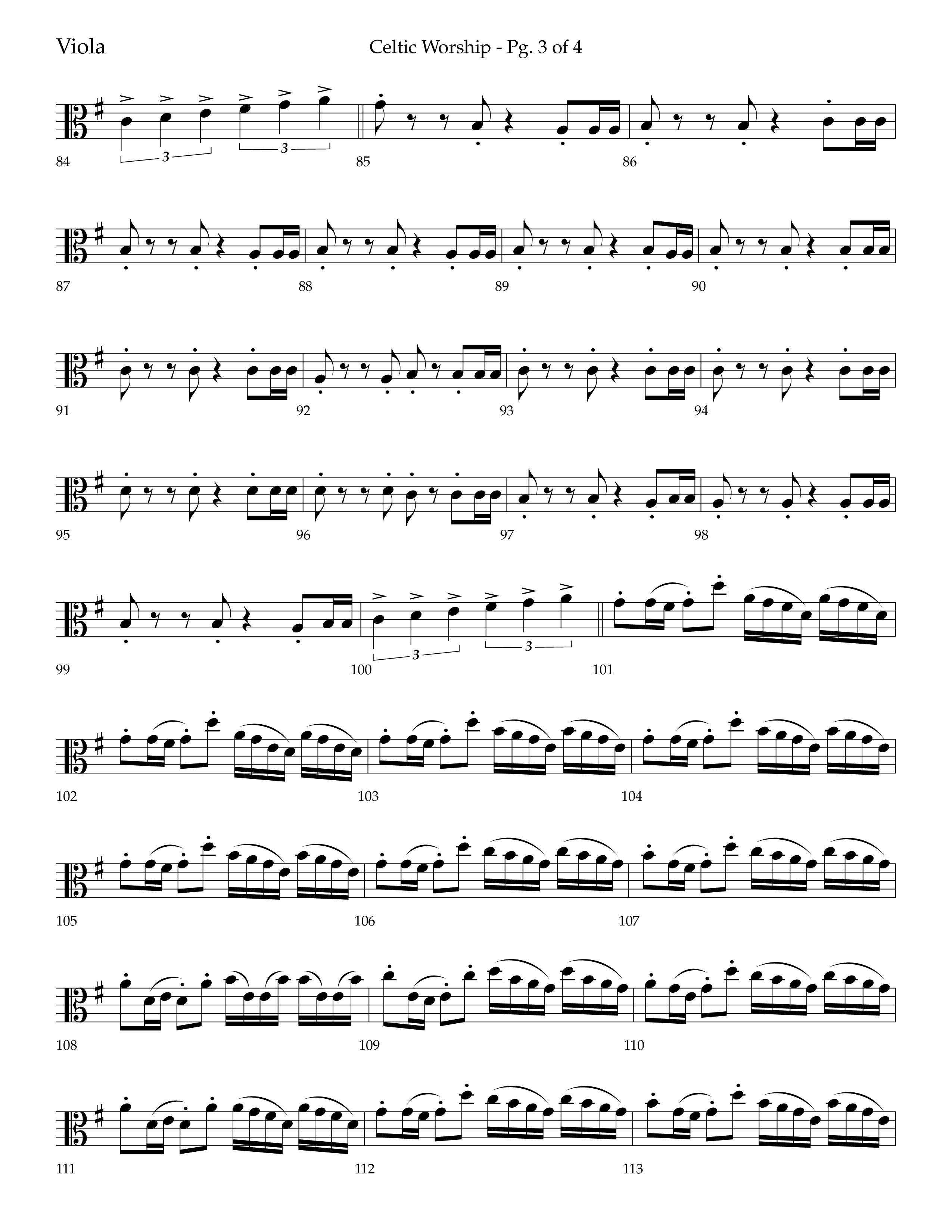 Celtic Worship (Choral Anthem SATB) Viola (Lifeway Choral / Arr. Bradley Knight)