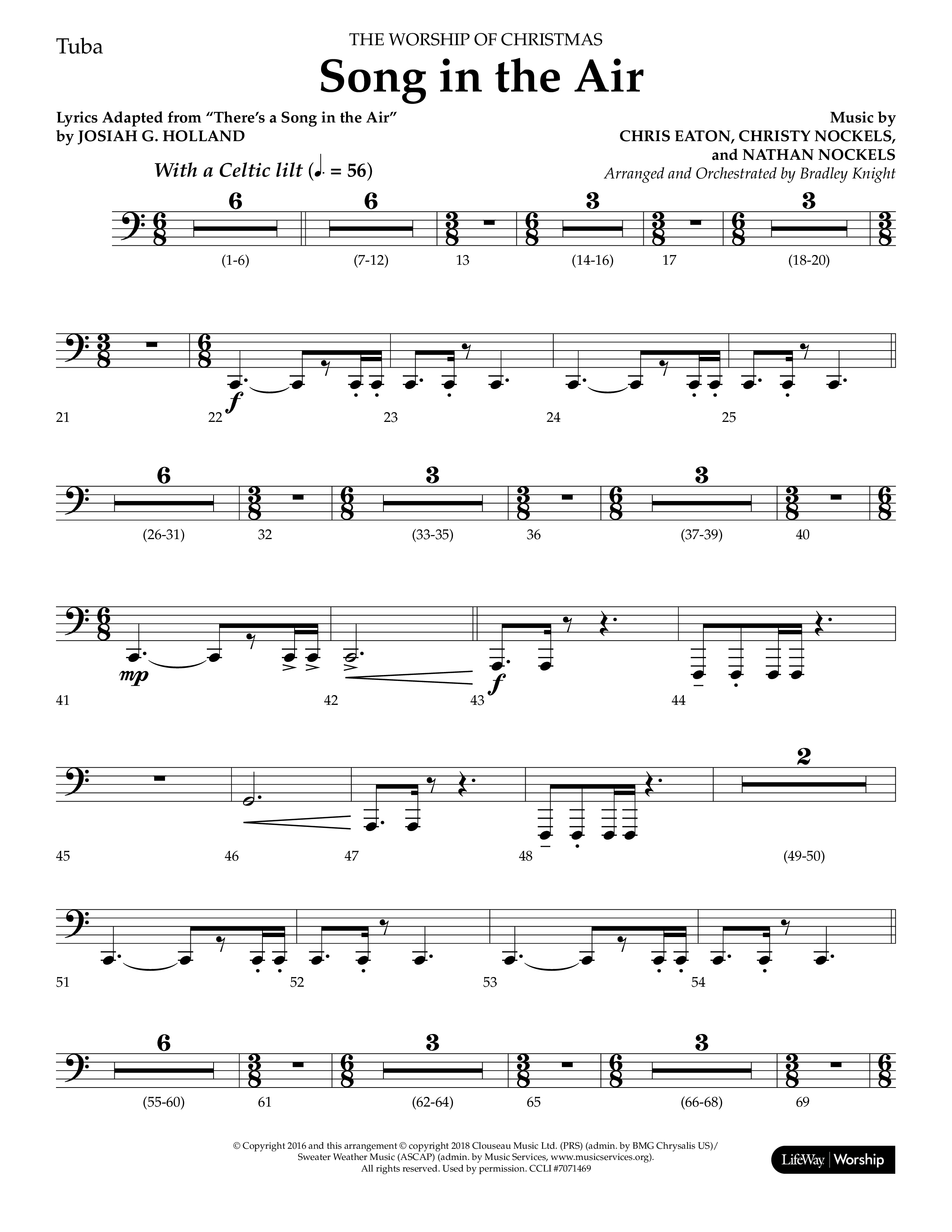 Song in the Air (Choral Anthem SATB) Tuba (Lifeway Choral / Arr. Bradley Knight)