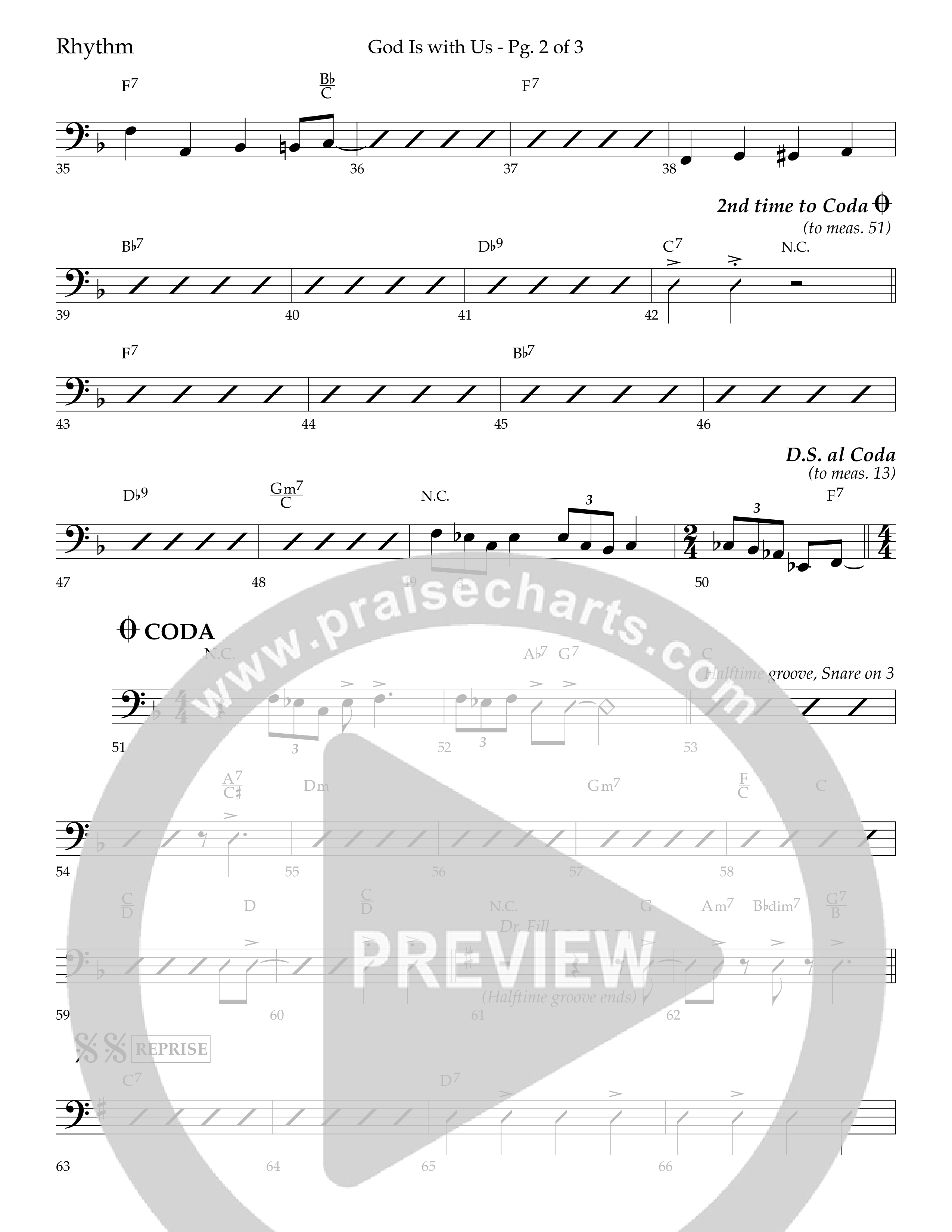 God Is With Us (Choral Anthem SATB) Lead Melody & Rhythm (Lifeway Choral / Arr. Bradley Knight)