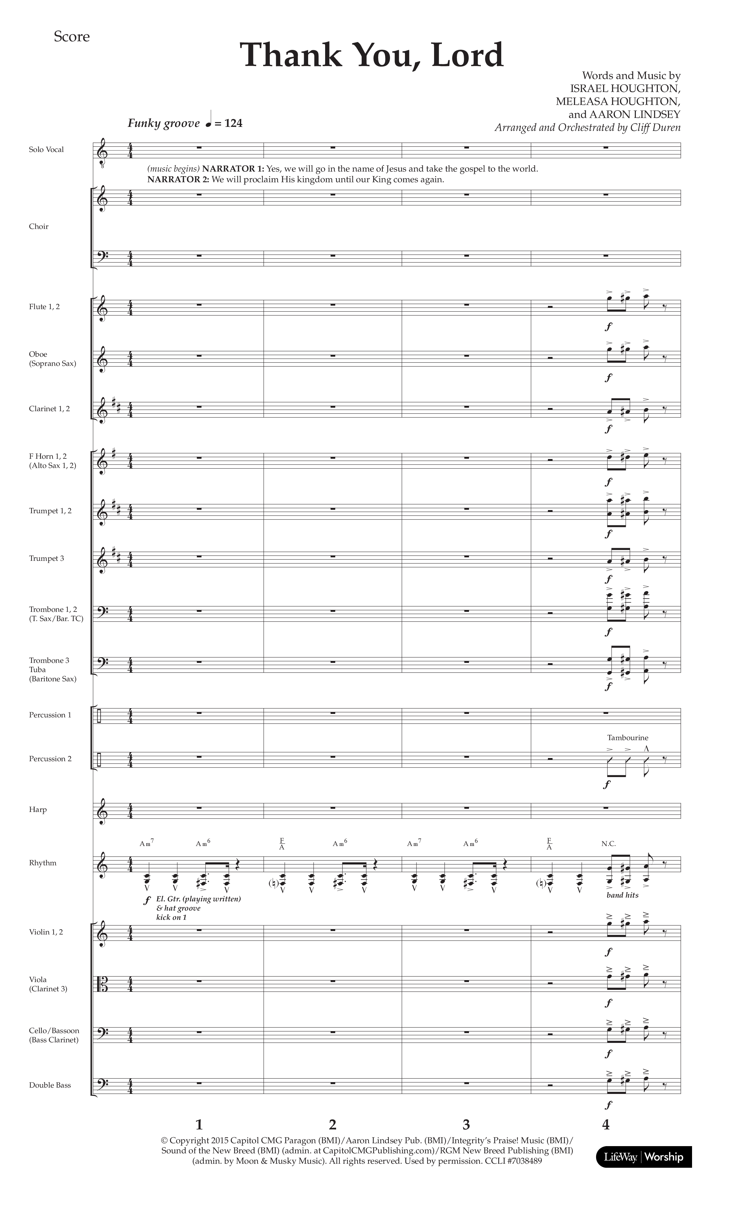 The Story Of Jesus (10 Song Choral Collection) Song 10 (Orchestration) (Lifeway Choral / Arr. Cliff Duren)