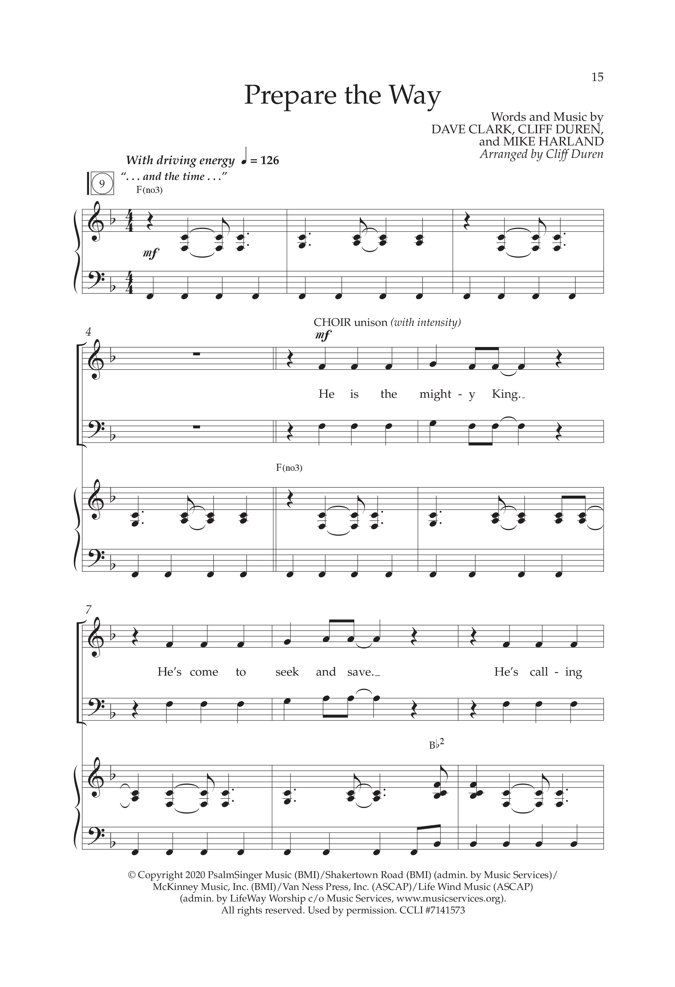 The Story Of Jesus (10 Song Choral Collection) Song 2 (Piano SATB) (Lifeway Choral / Arr. Cliff Duren)