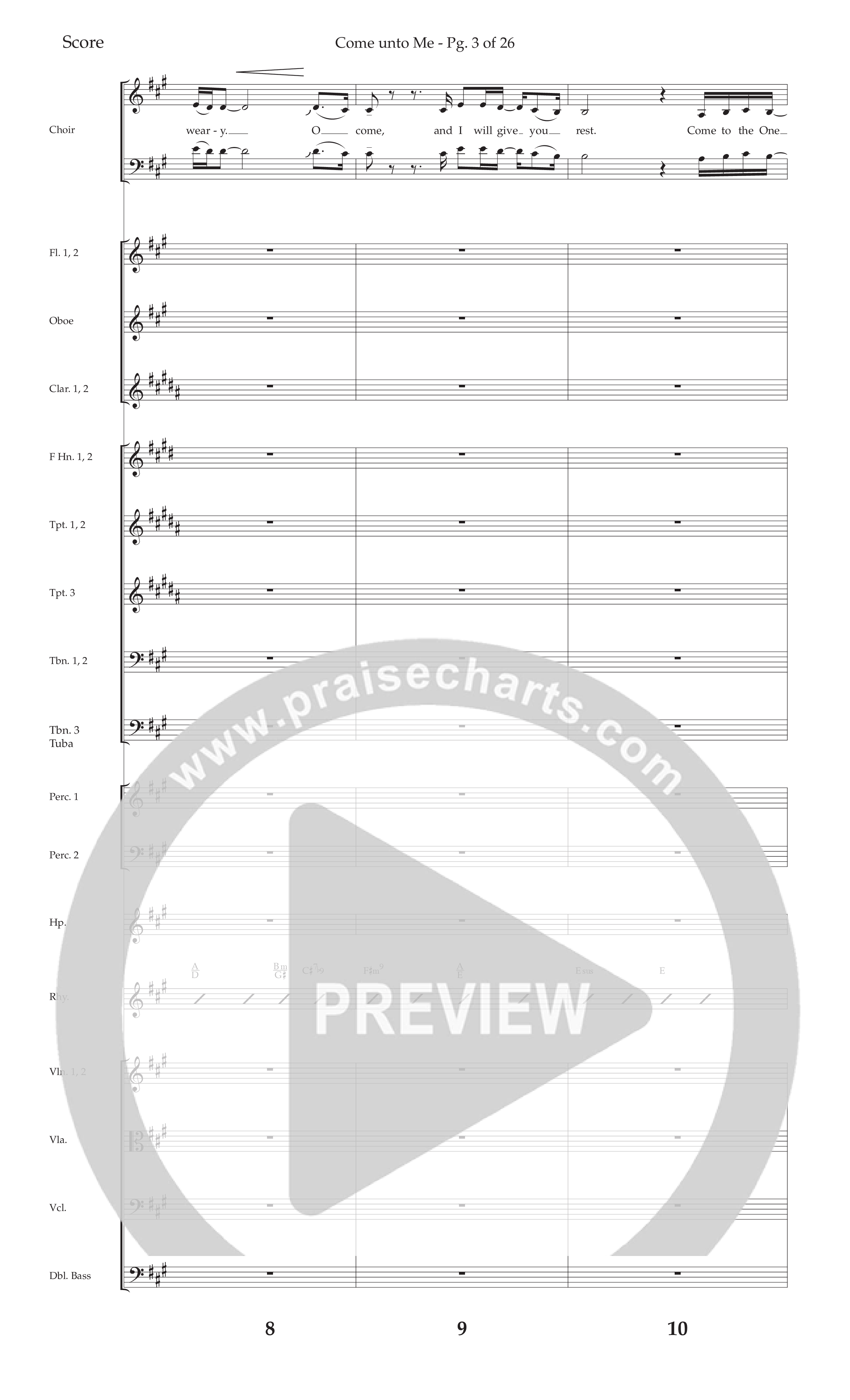 The Story Of Jesus (10 Song Choral Collection) Song 3 (Orchestration) (Lifeway Choral / Arr. Cliff Duren)