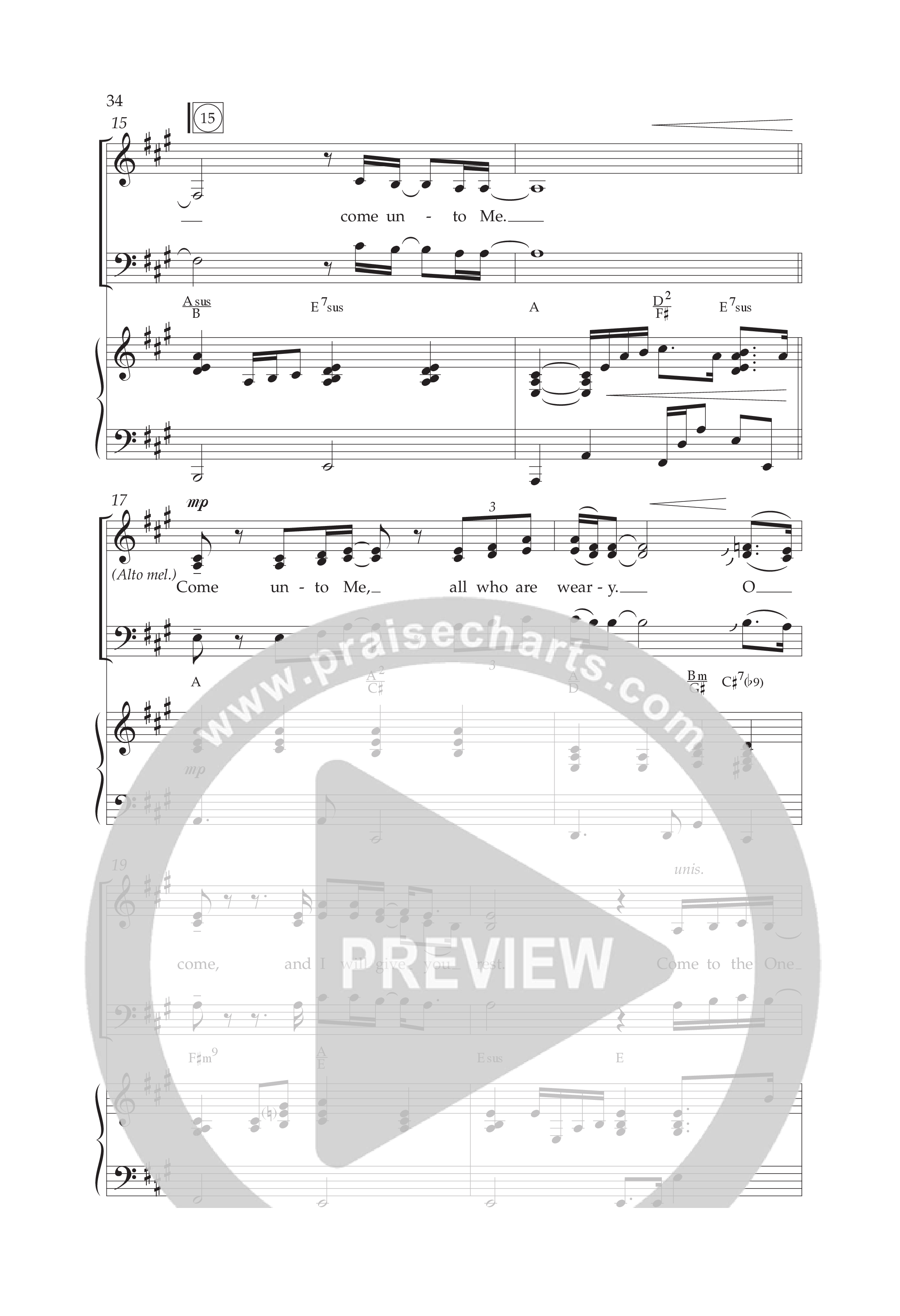 The Story Of Jesus (10 Song Choral Collection) Song 3 (Piano SATB) (Lifeway Choral / Arr. Cliff Duren)