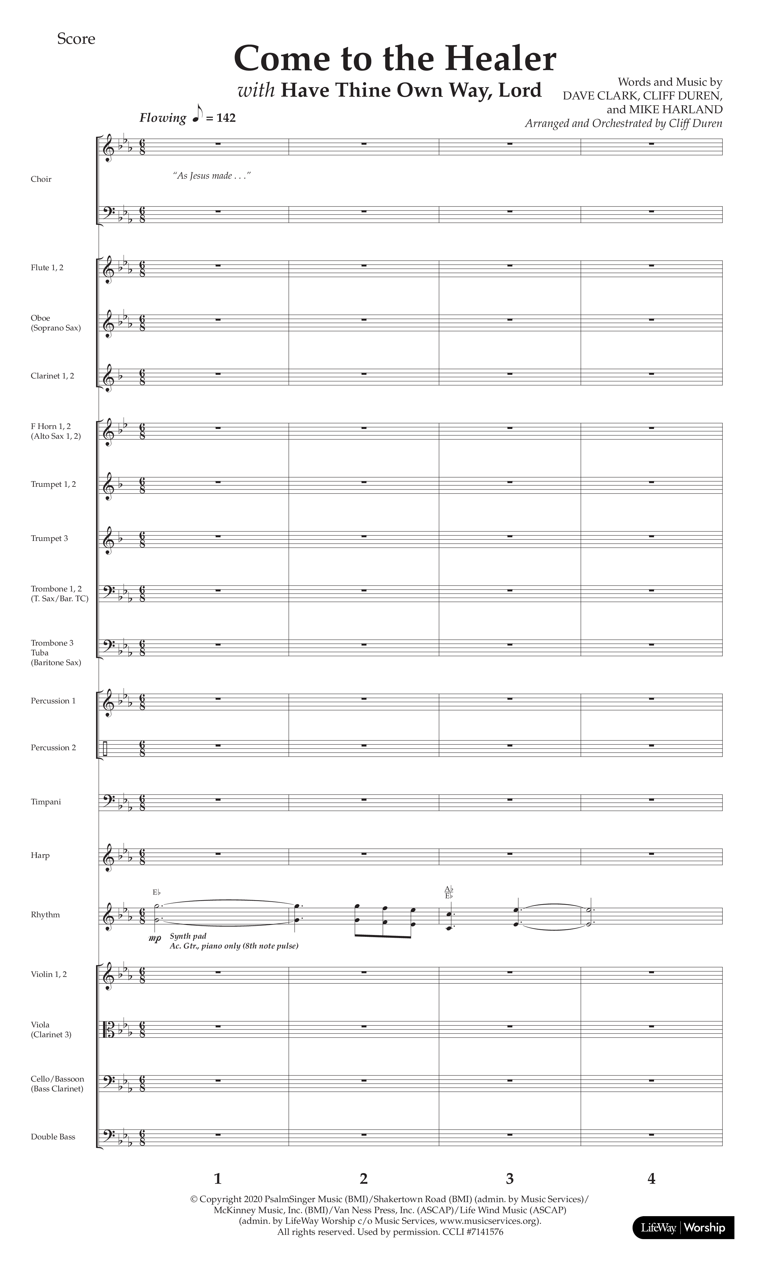 The Story Of Jesus (10 Song Choral Collection) Song 6 (Orchestration) (Lifeway Choral / Arr. Cliff Duren)