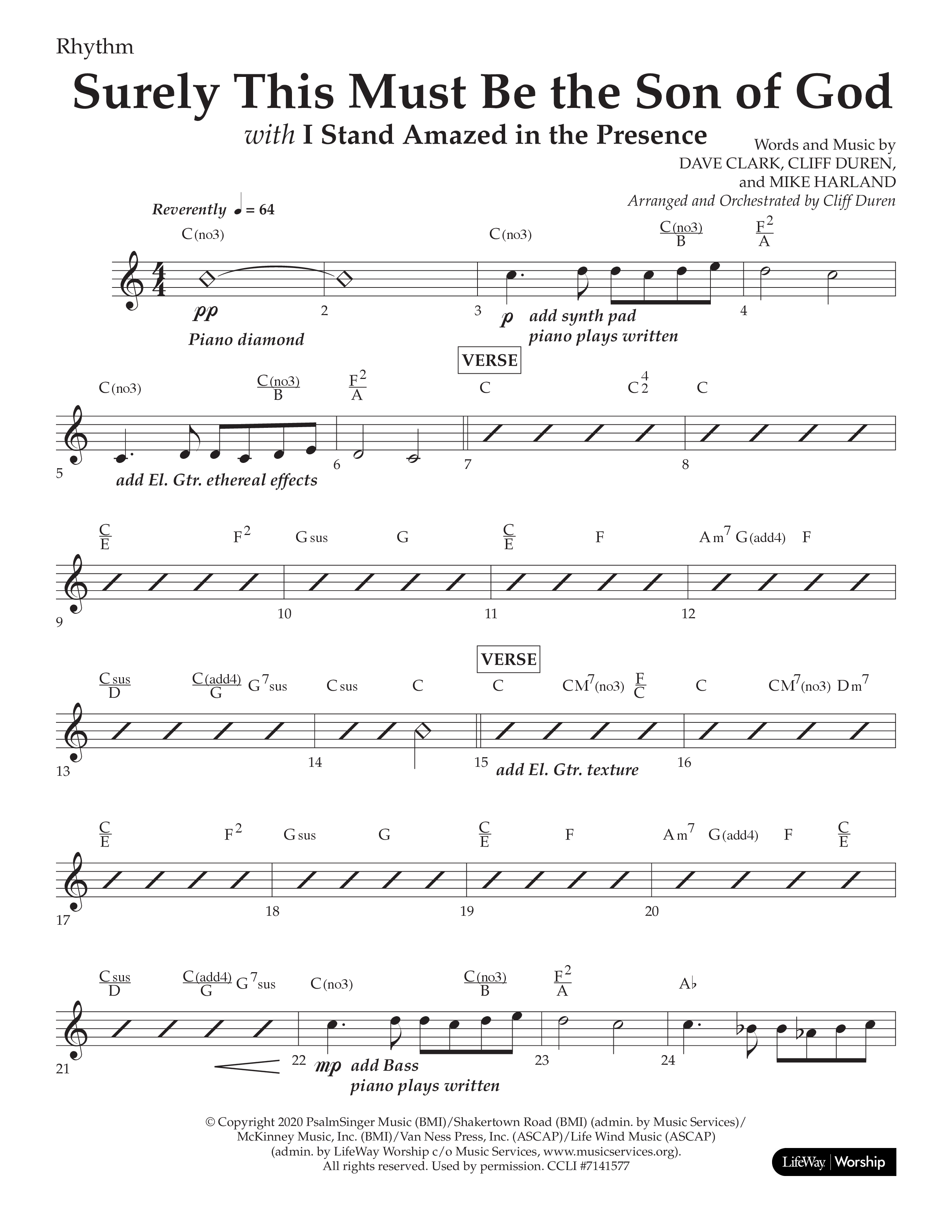 The Story Of Jesus (10 Song Choral Collection) Song 7 (Lead & Chords) (Lifeway Choral / Arr. Cliff Duren)