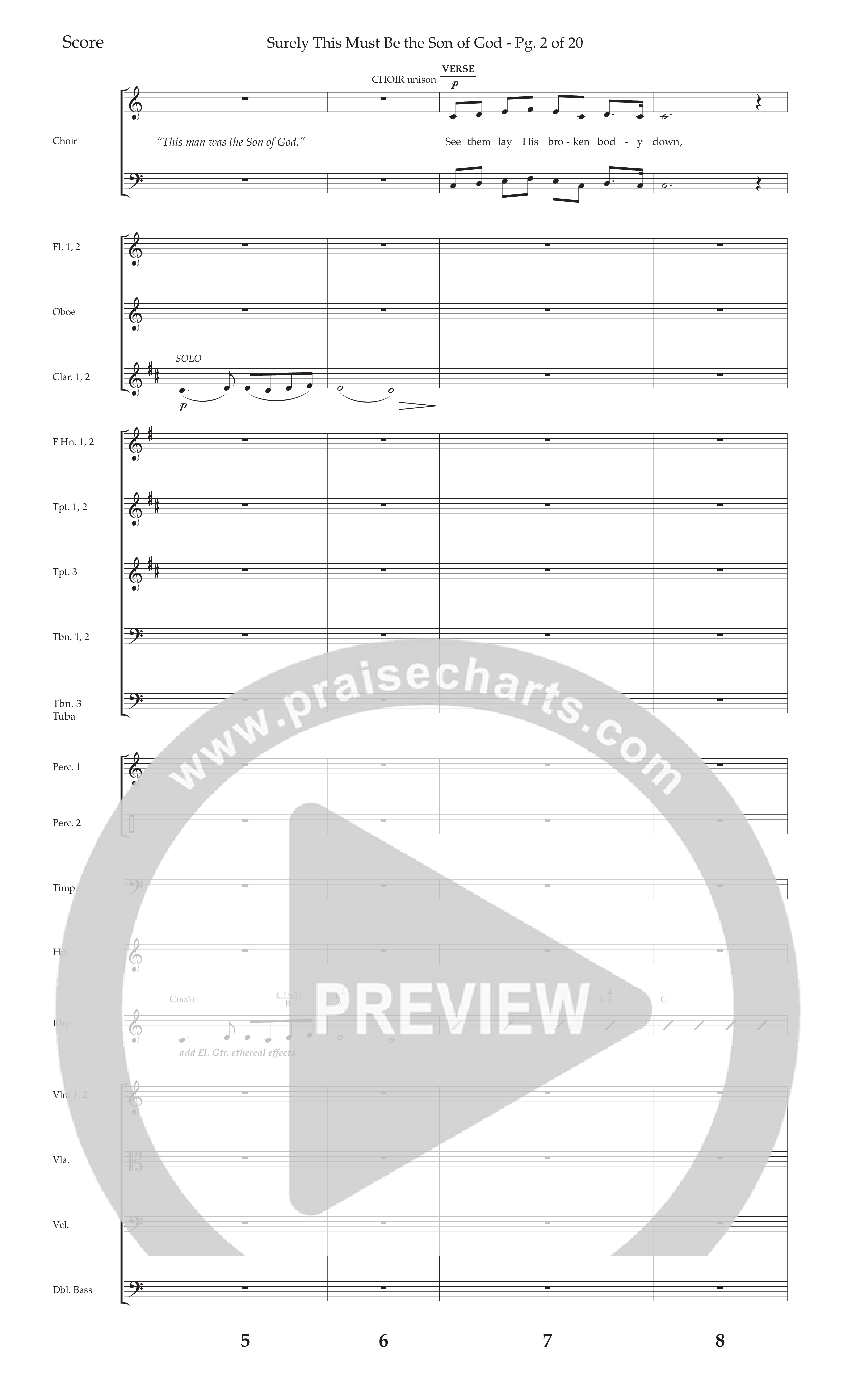 The Story Of Jesus (10 Song Choral Collection) Song 7 (Orchestration) (Lifeway Choral / Arr. Cliff Duren)