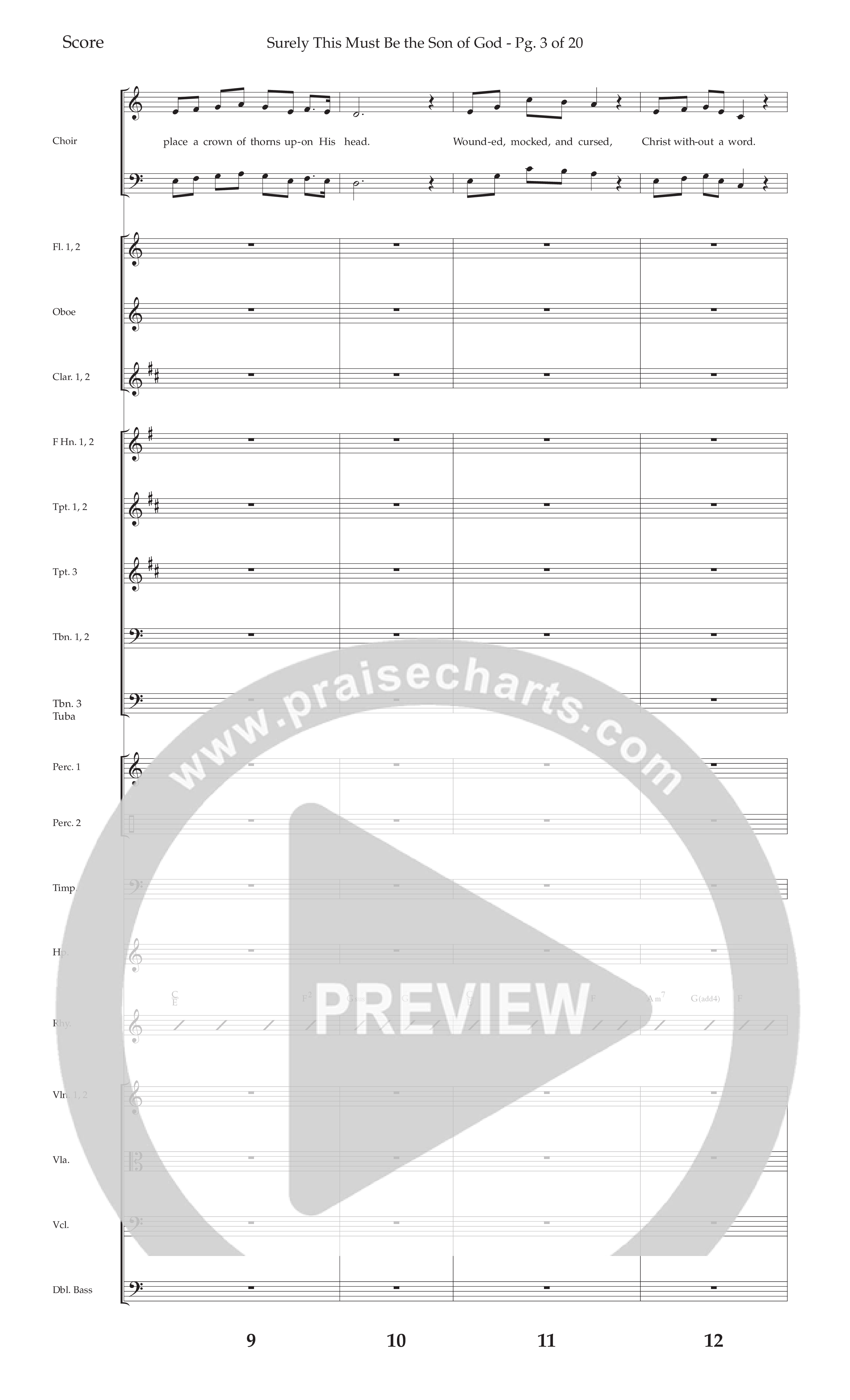 The Story Of Jesus (10 Song Choral Collection) Song 7 (Orchestration) (Lifeway Choral / Arr. Cliff Duren)