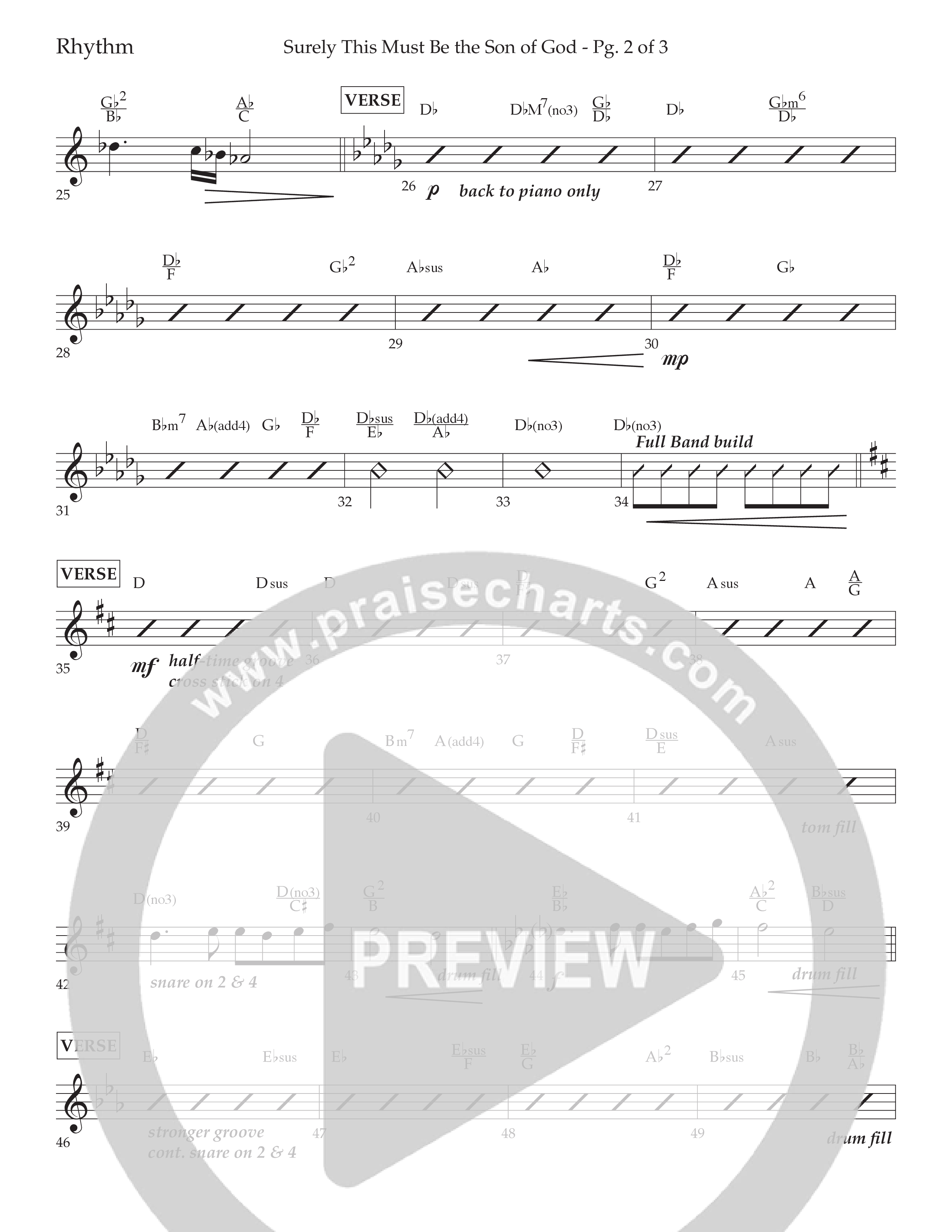 Surely This Must Be The Son Of God (with I Stand Amazed In The Presence) (Choral Anthem SATB) Lead Melody & Rhythm (Lifeway Choral / Arr. Cliff Duren)