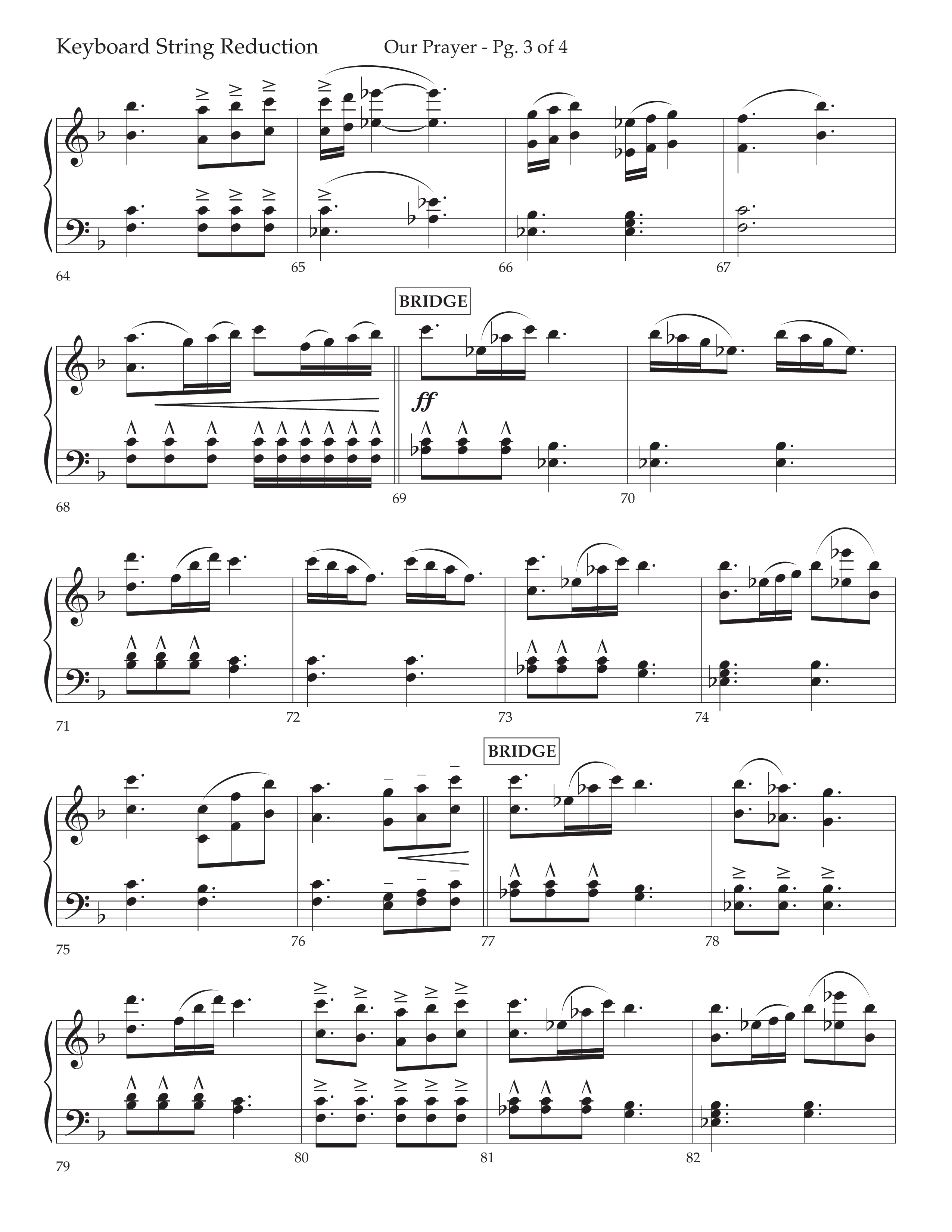 Our Prayer (Choral Anthem SATB) String Reduction (Lifeway Choral / Arr. Cliff Duren)