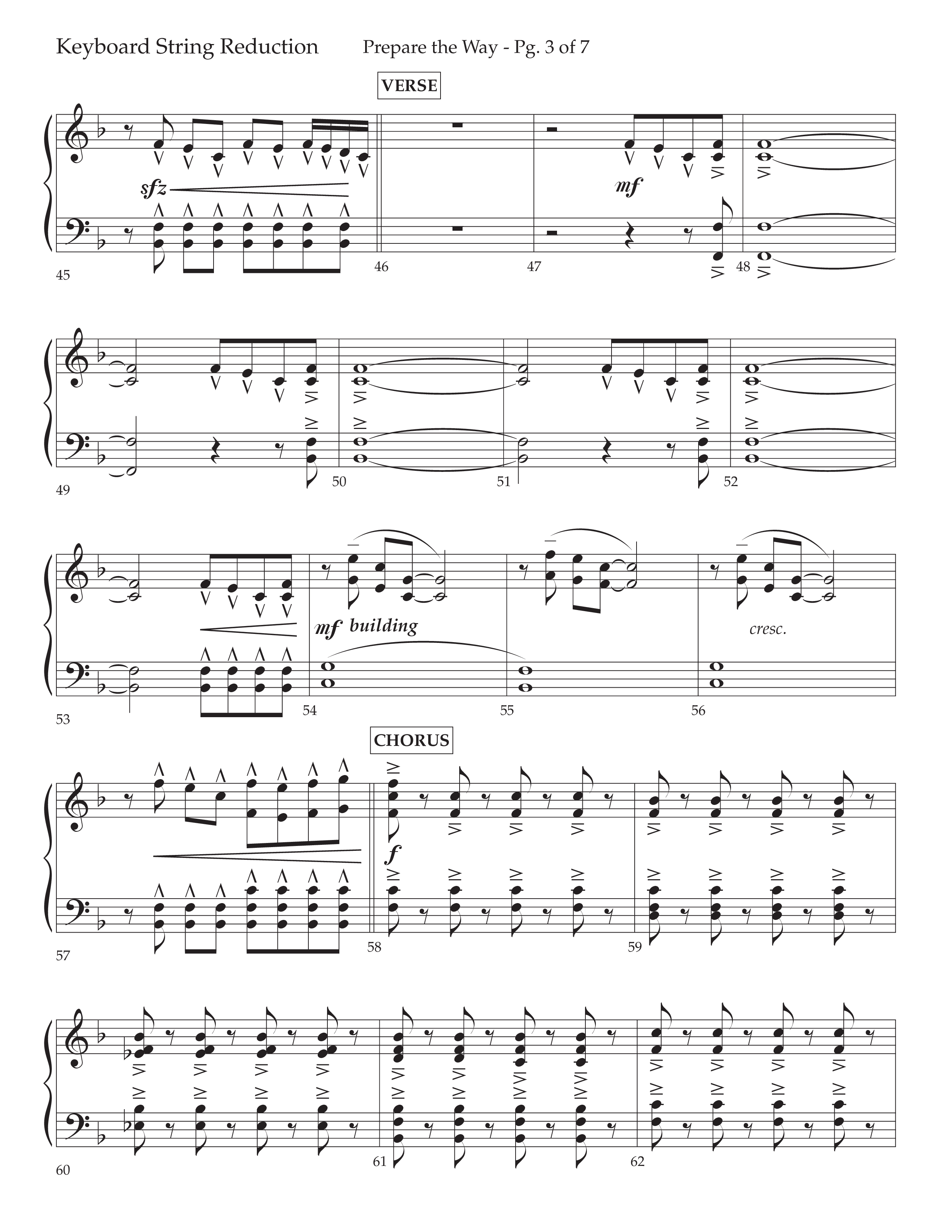 Prepare The Way (Choral Anthem SATB) String Reduction (Lifeway Choral / Arr. Cliff Duren)