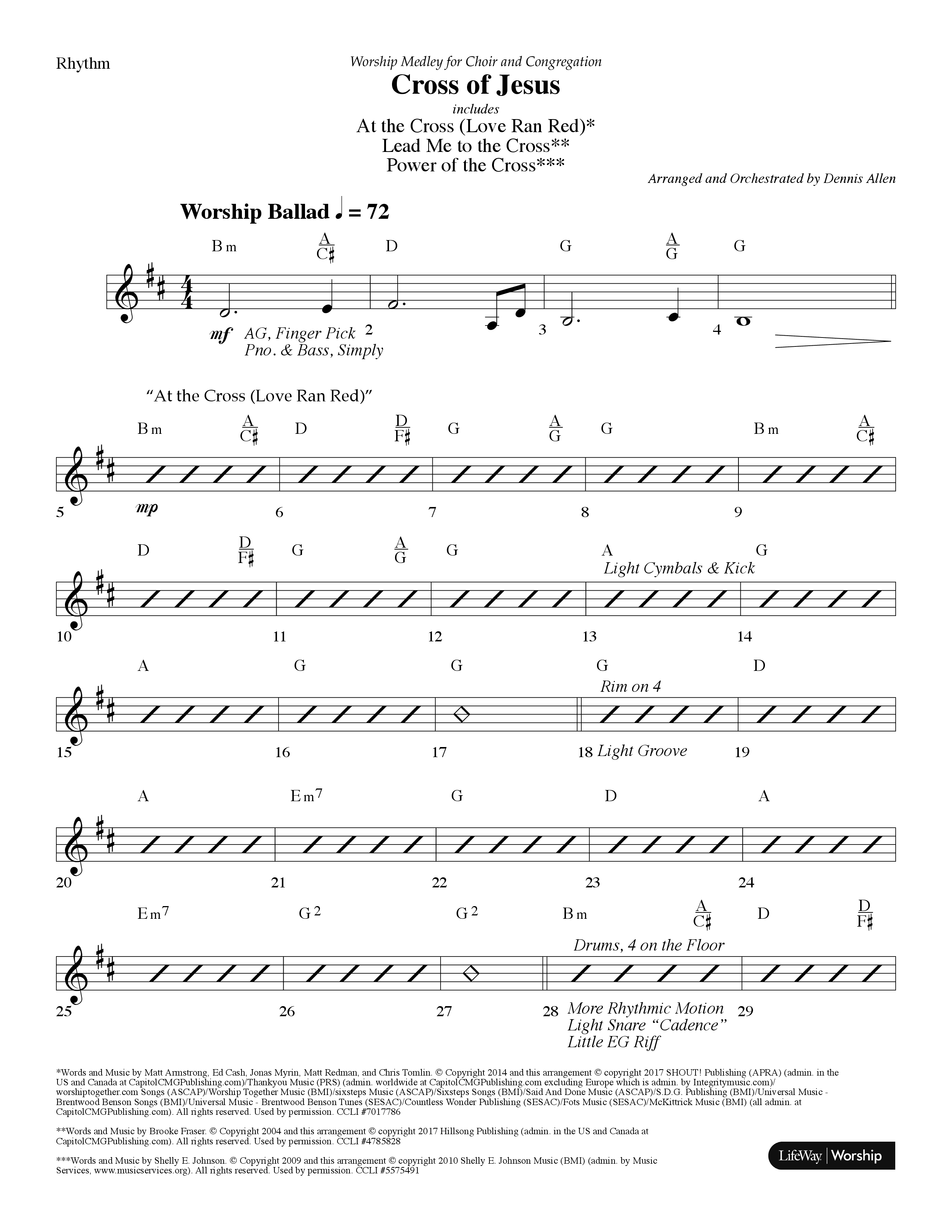 Sunday Worship Medleys (12 Song Choral Collection) (Choral Anthem SATB) Song 1 (Lead & Chords) (Lifeway Choral / Arr. Dennis Allen)