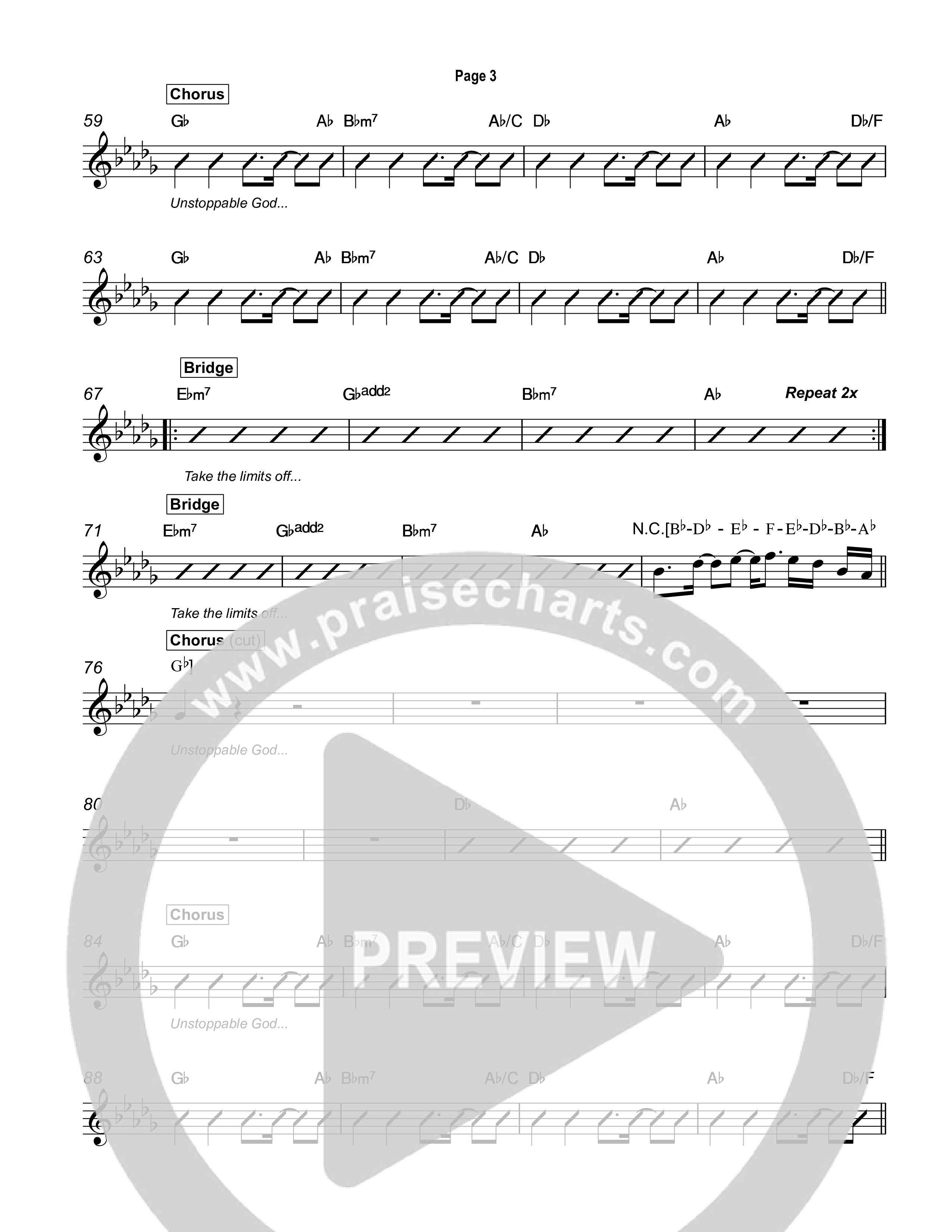 Unstoppable God Rhythm Chart (David Jennings)