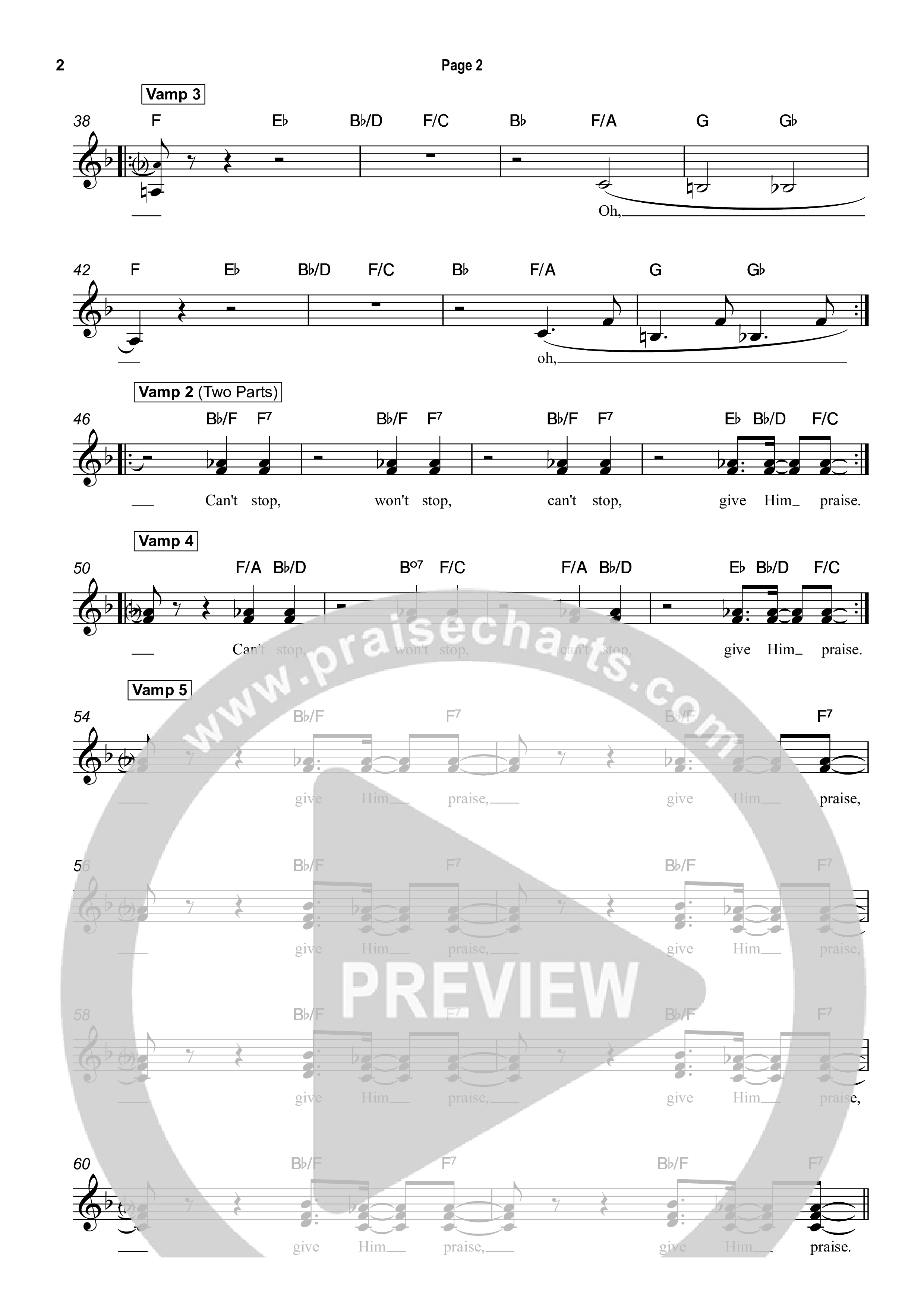 Give Him Praise Lead Sheet (SAT) (David Jennings)