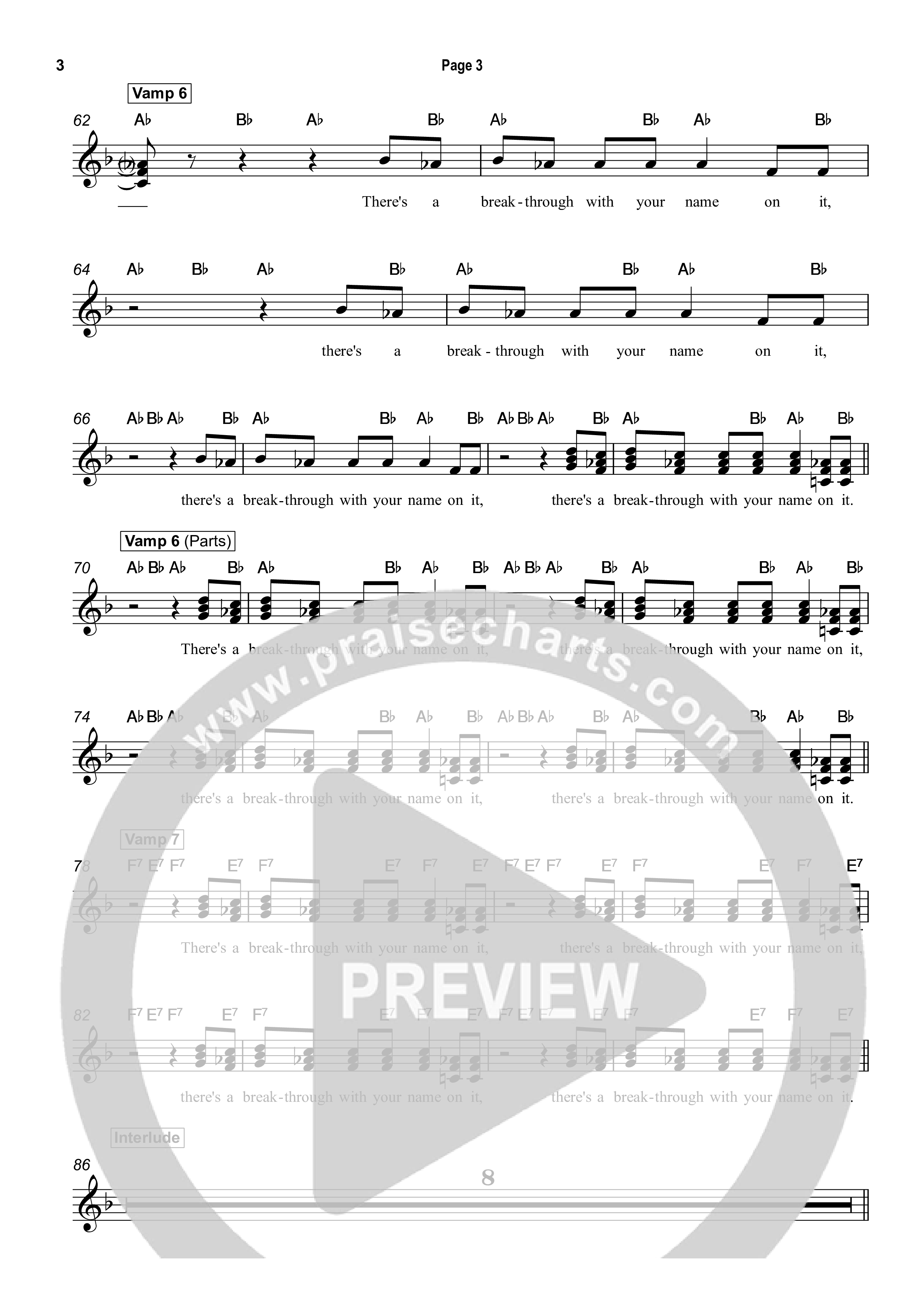 Give Him Praise Lead Sheet (SAT) (David Jennings)