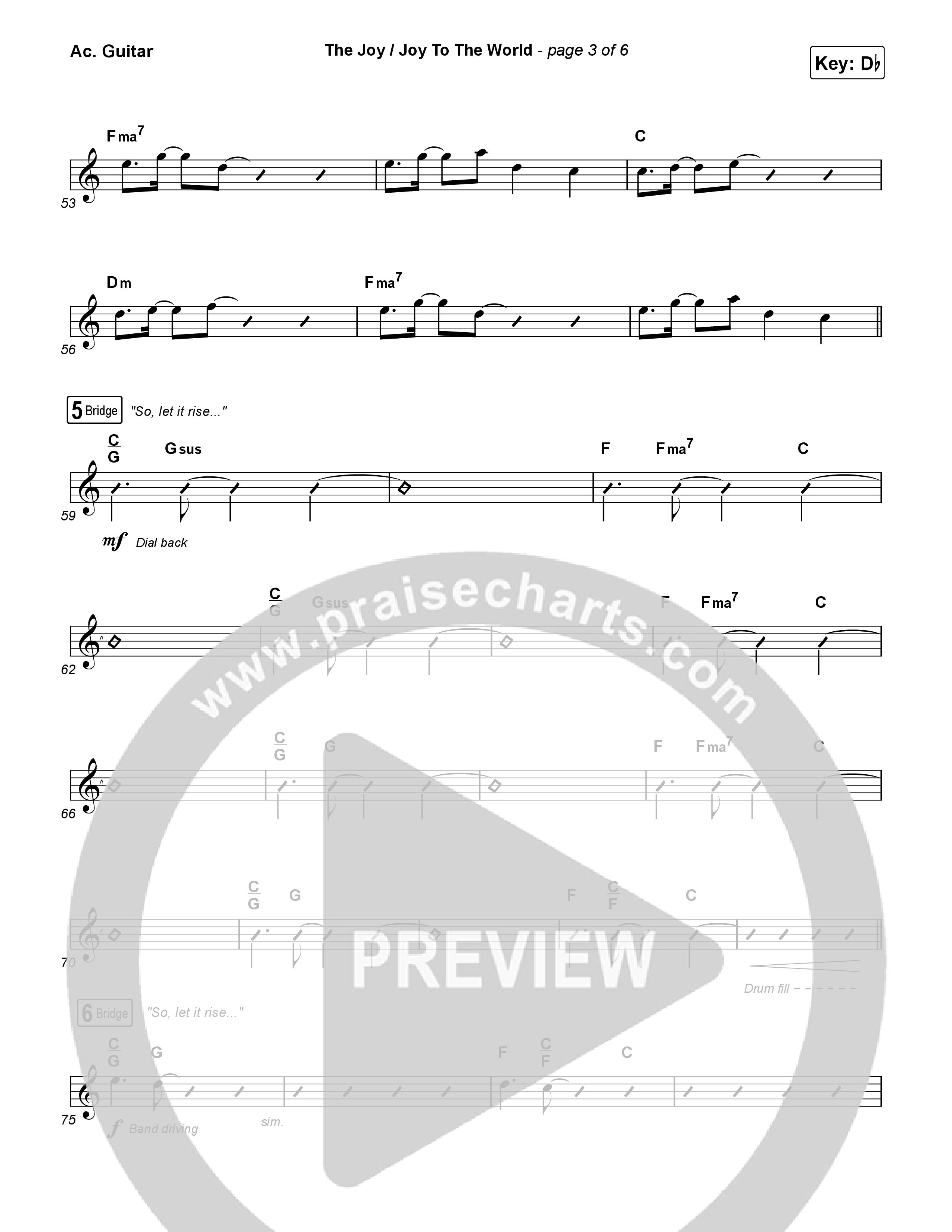 The Joy / Joy To The World Acoustic Guitar (The Belonging Co / David Dennis)