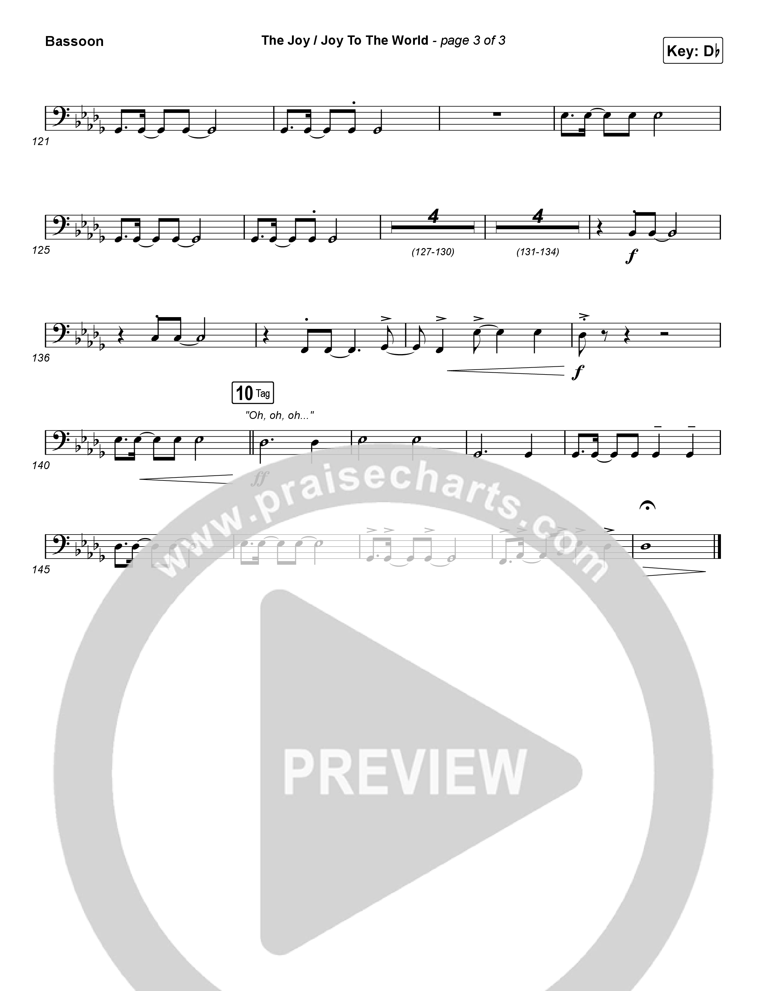 The Joy / Joy To The World Bassoon (The Belonging Co / David Dennis)